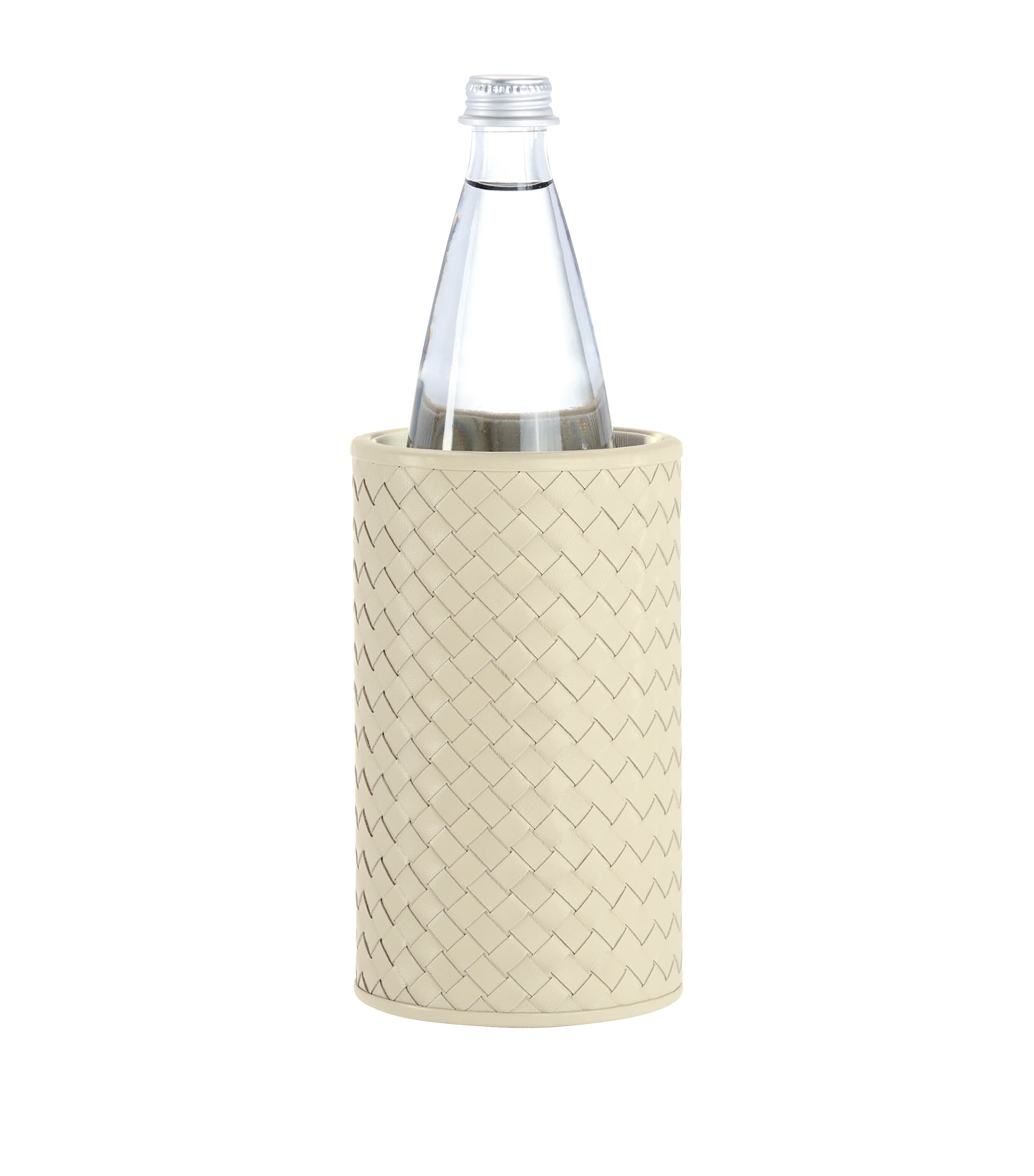 Large Leather Noli Bottle Holder IVORY Image 1