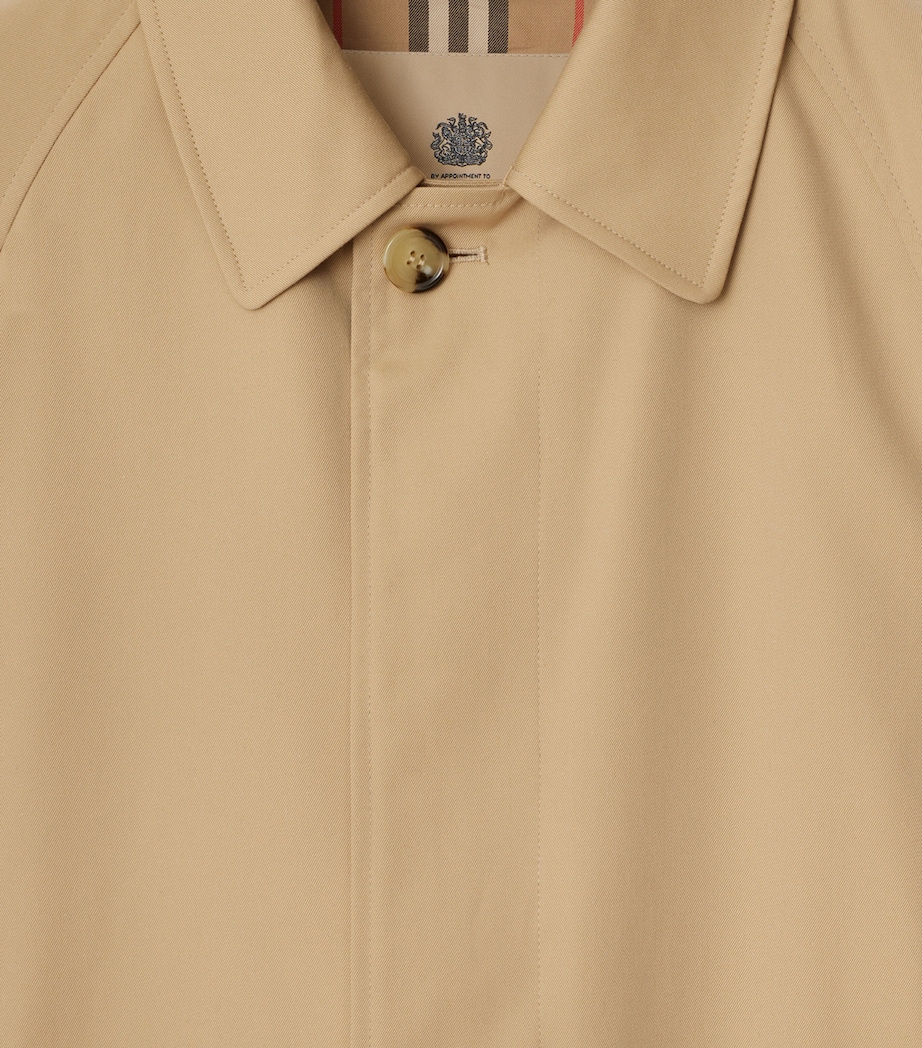 Burberry Mens Organic Cotton Car Coat Honey Image 7