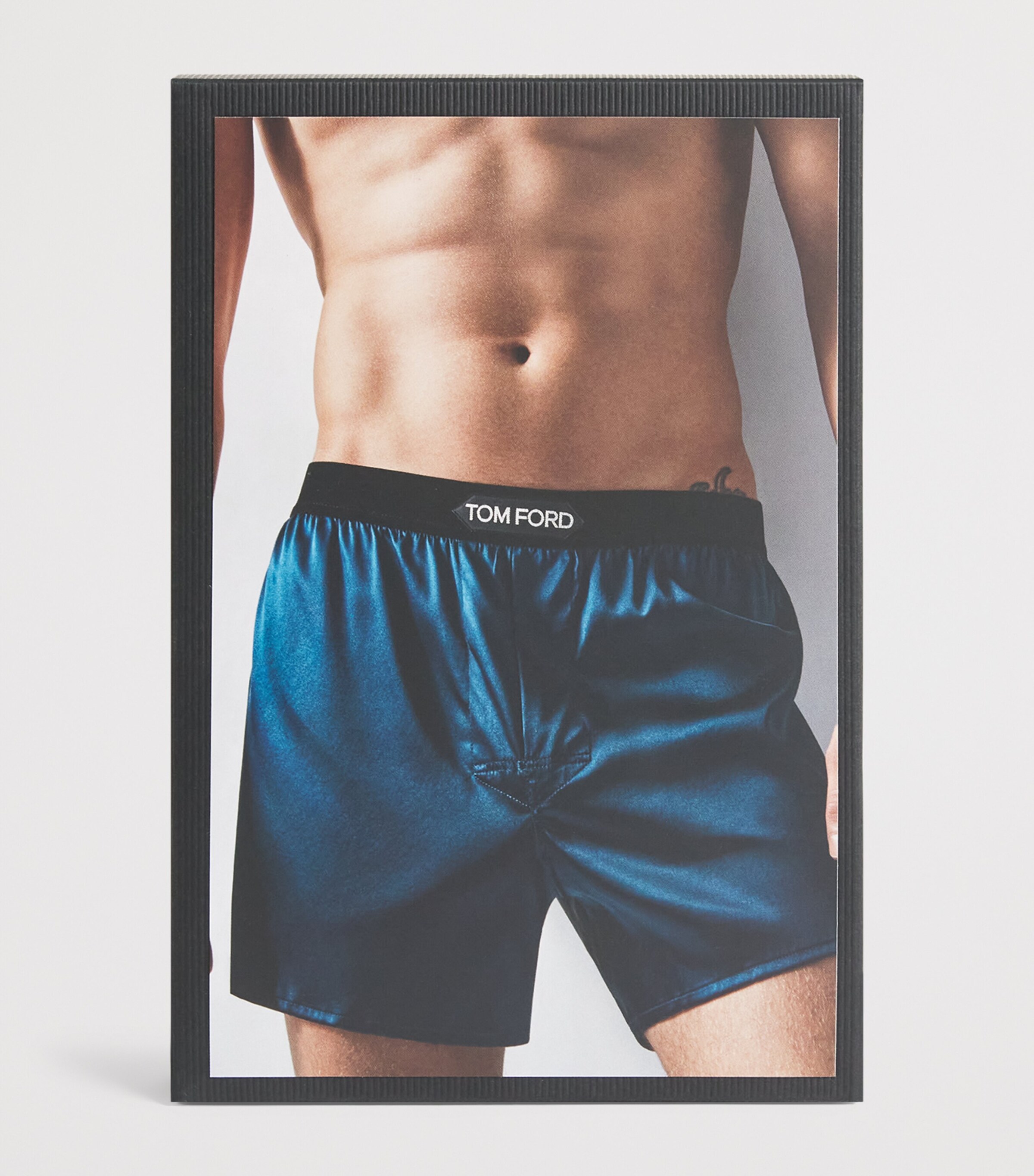TOM FORD Mens Stretch-Silk Boxer Shorts Black Image 4