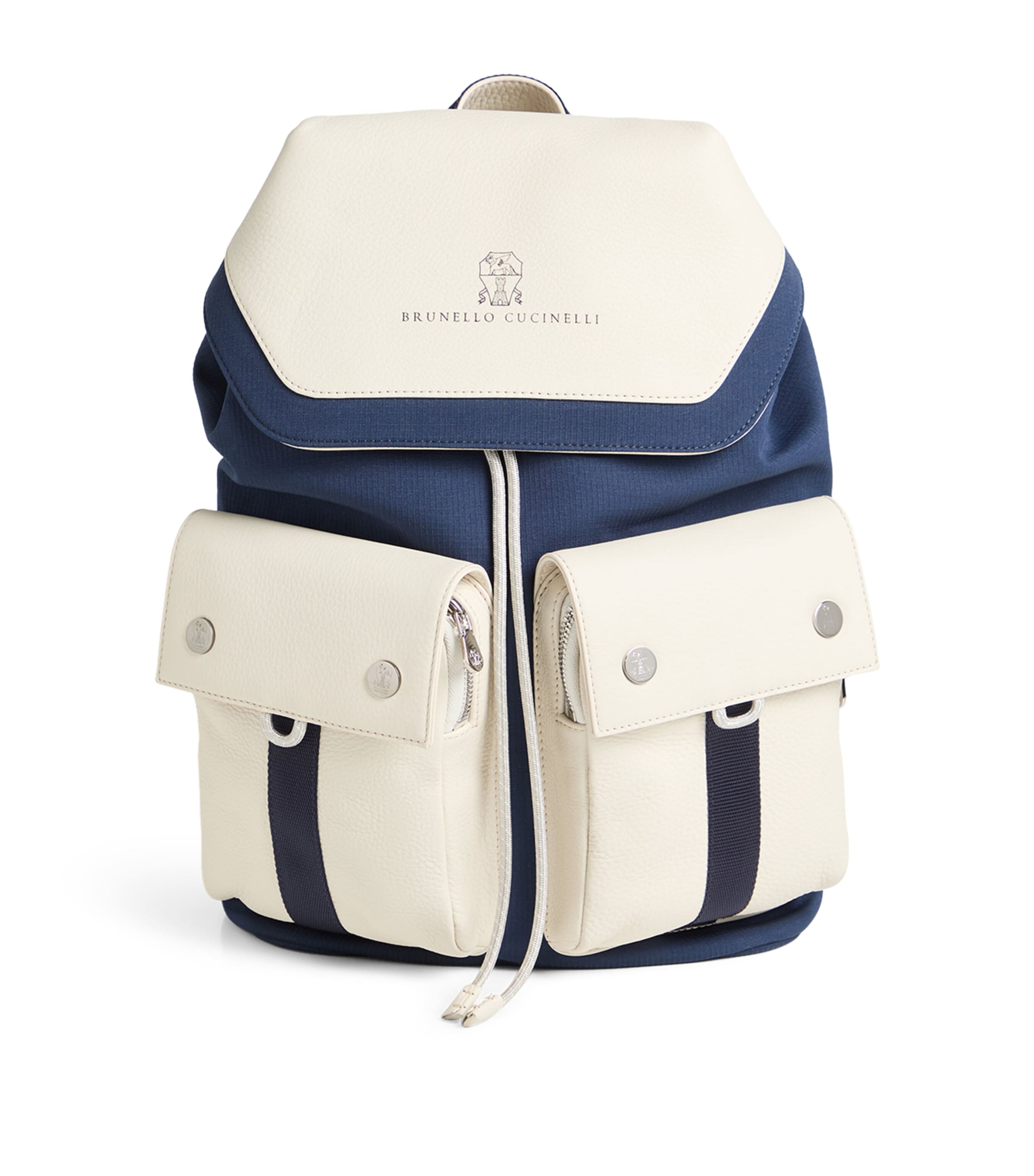 Brunello Cucinelli Kids Calfskin and Rip-Stop Nylon backpack | Kids New In | Boys Accessories | Bags & Backpacks | Designers | Brunello Cucinelli