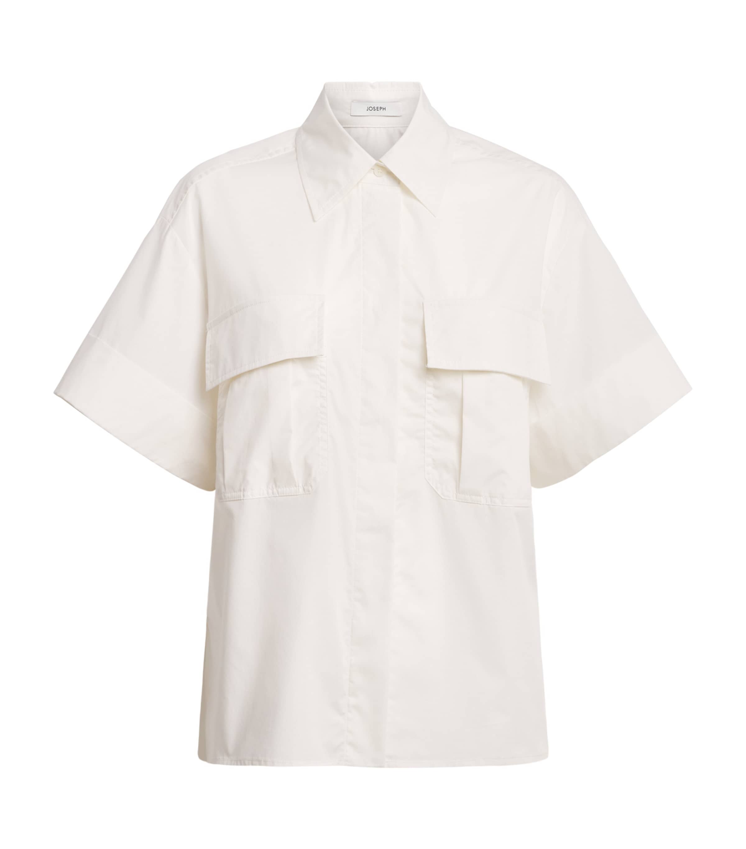 Joseph Womens Cotton Poplin Justo Shirt Wax Image 1