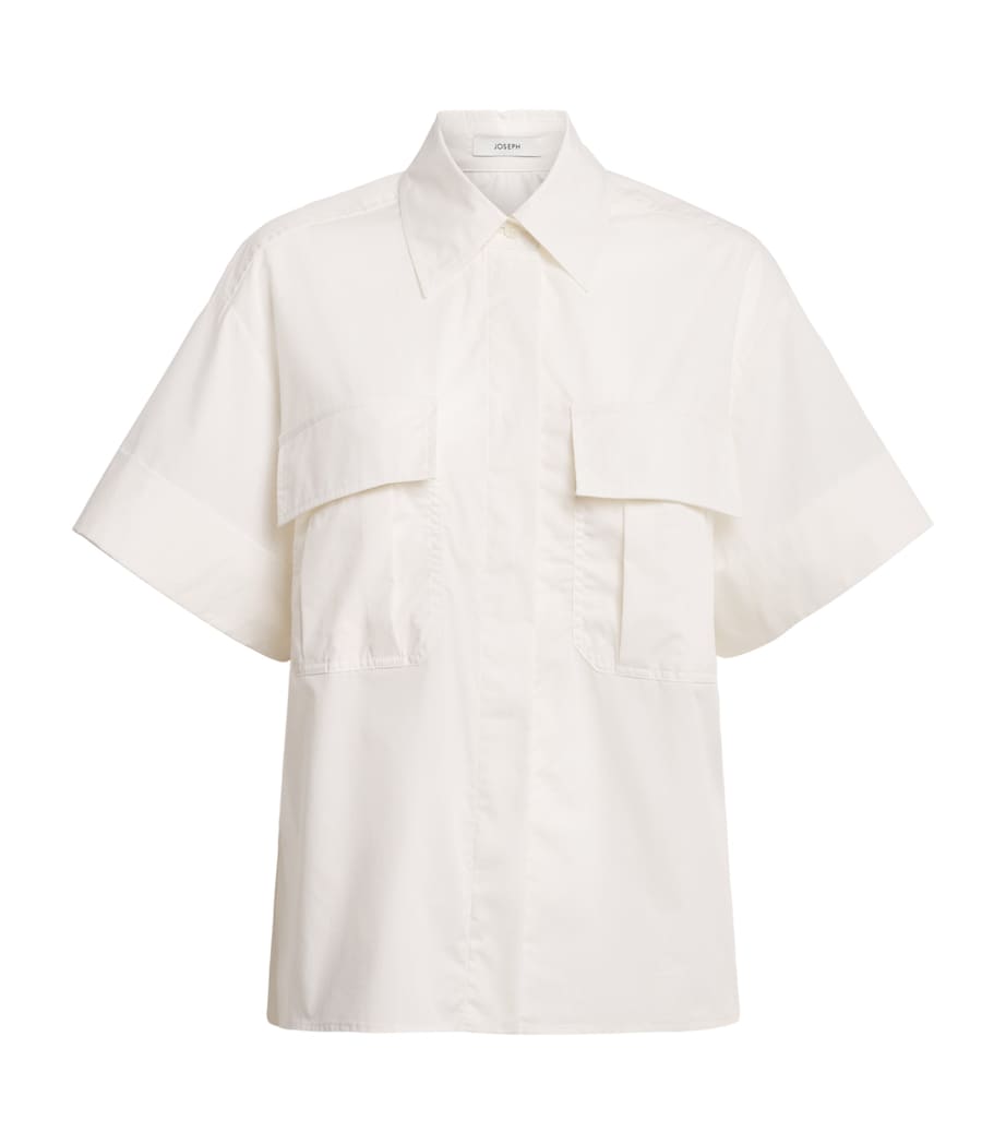 Joseph Womens Cotton Poplin Justo Shirt Wax Image 1