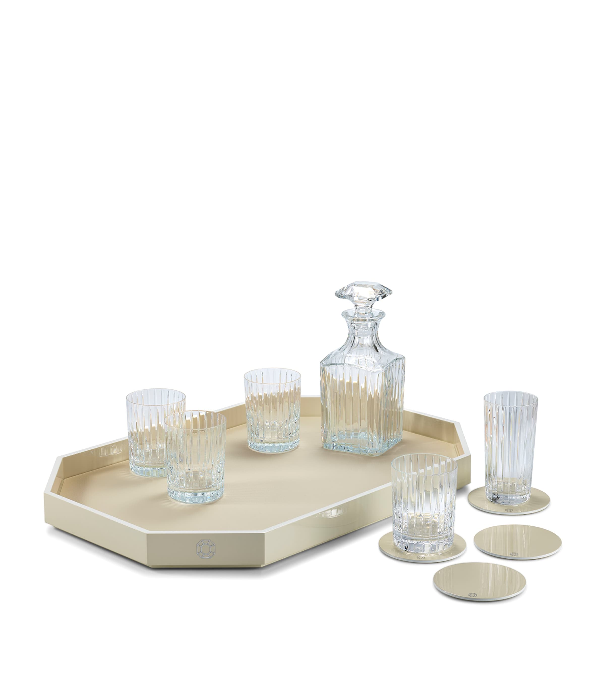 Large Octogone Tray (60cm x 40cm) CLEAR Image 3