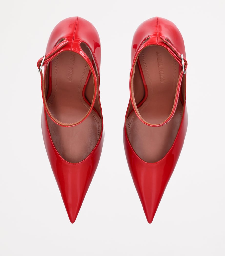 Patent Leather Anok Pumps 105 RED Image 4