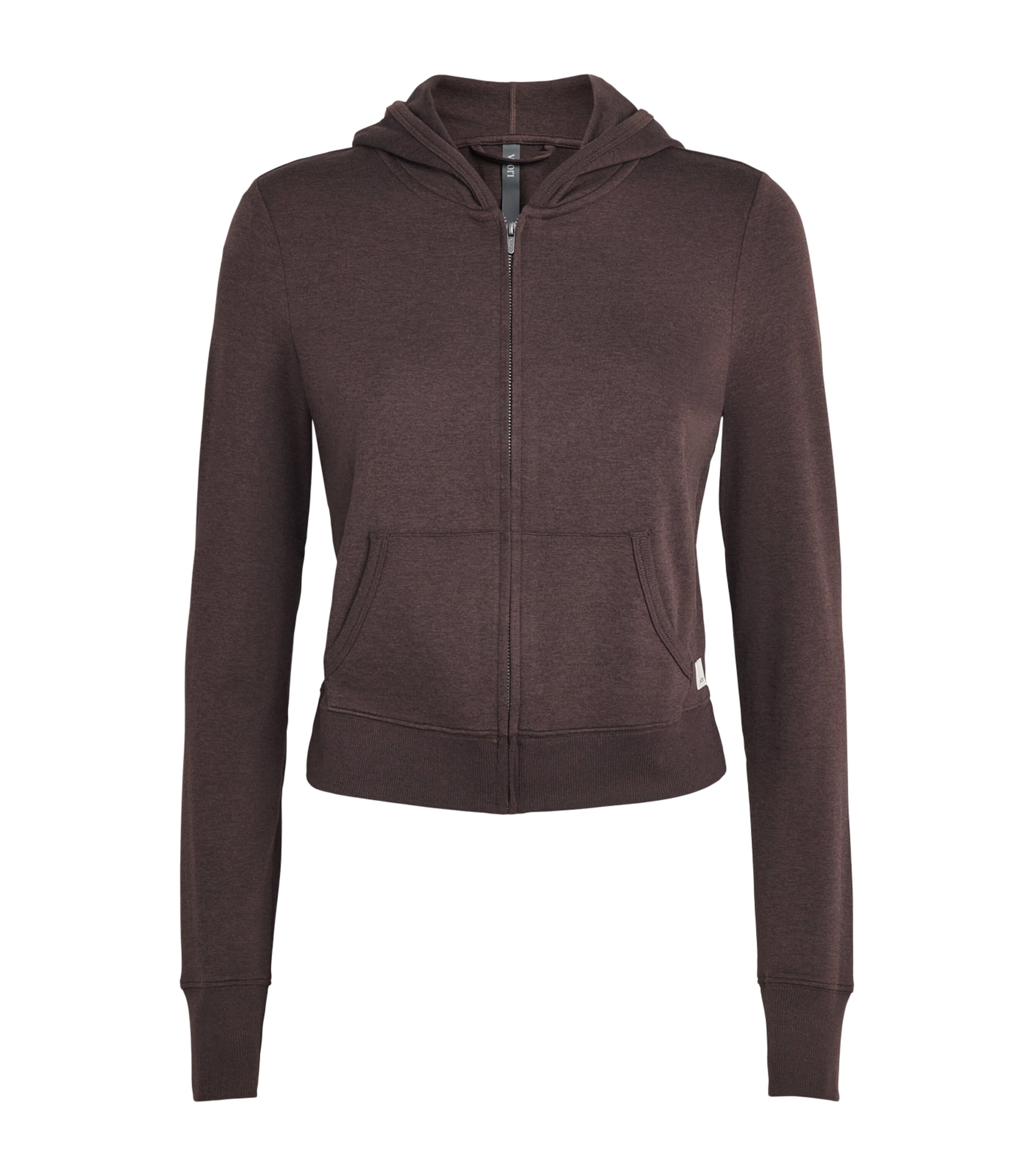 VUORI Brown Halo Mini Zip-Up Hoodie | Harrods SG