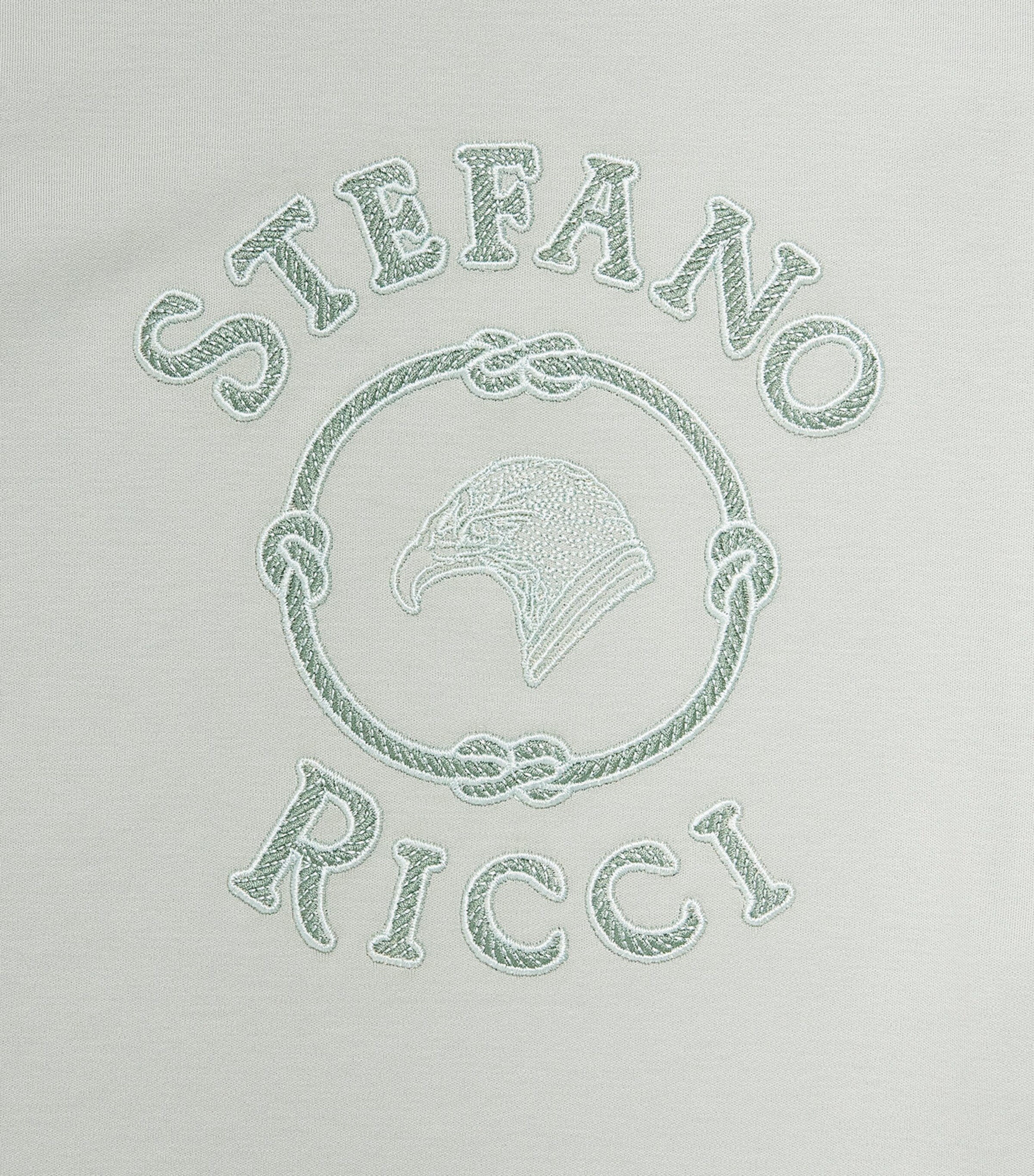 Stefano Ricci Kids Cotton Logo T-Shirt (4-16 Years) Light Green Image 3