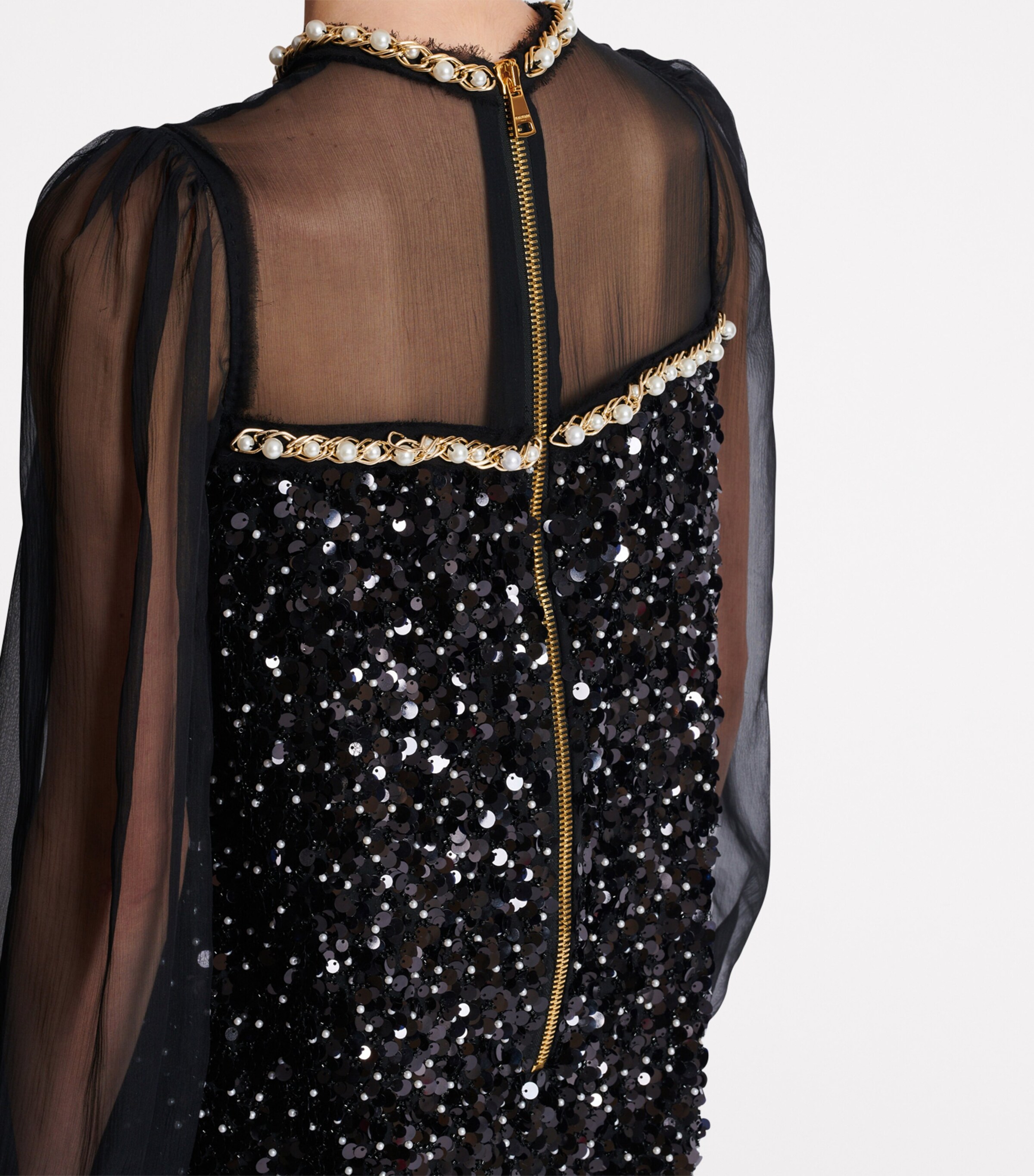 Embellished Mini Dress EEL BLACK Image 4