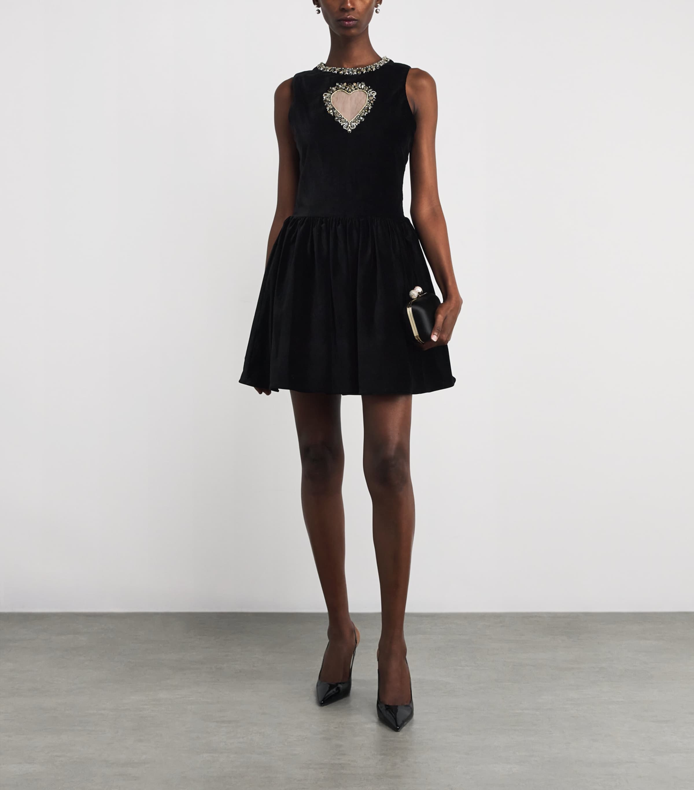 Velvet Ella Mini Dress A001 BLACK Image 2