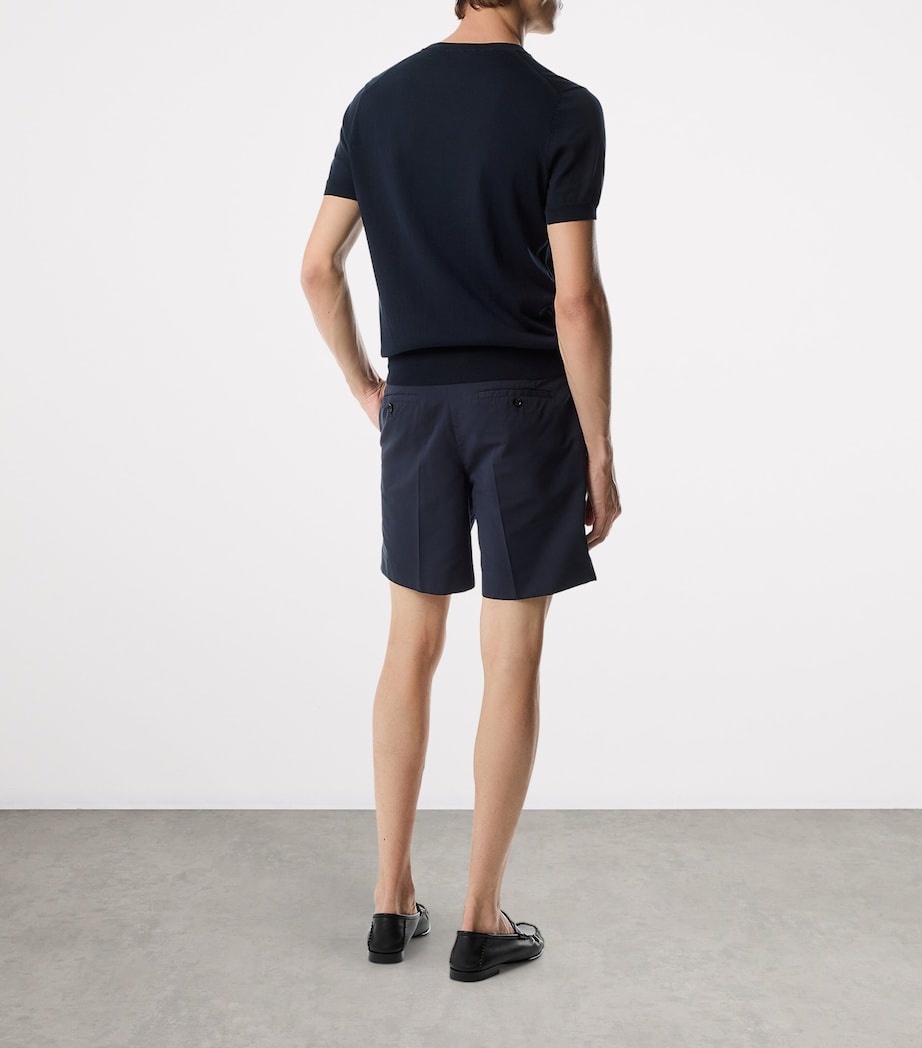 Cotton-Silk Tailored Shorts HB825 Image 3