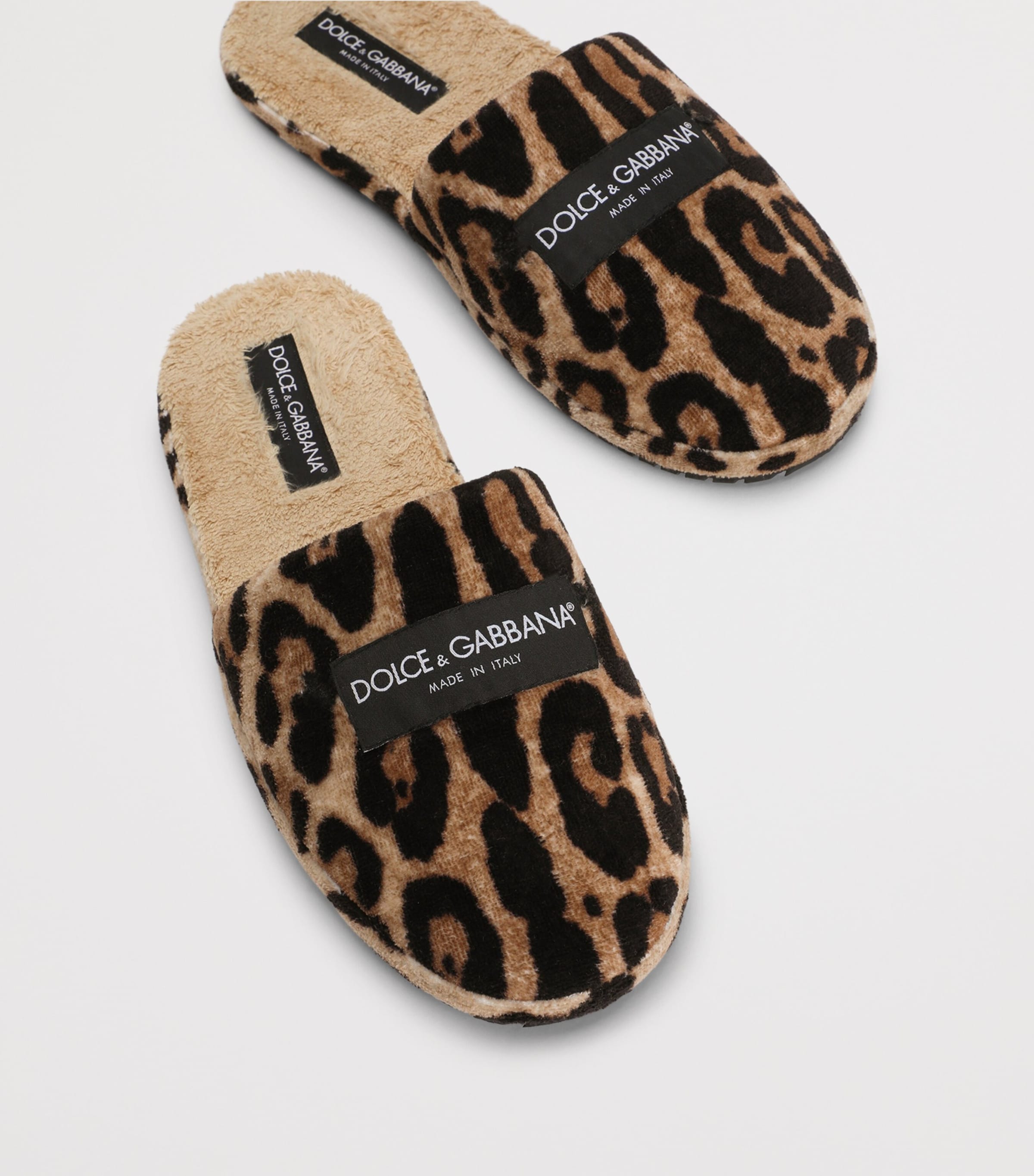 Dolce&Gabbana Leopard Print Slippers Leo/sabbia Image 4