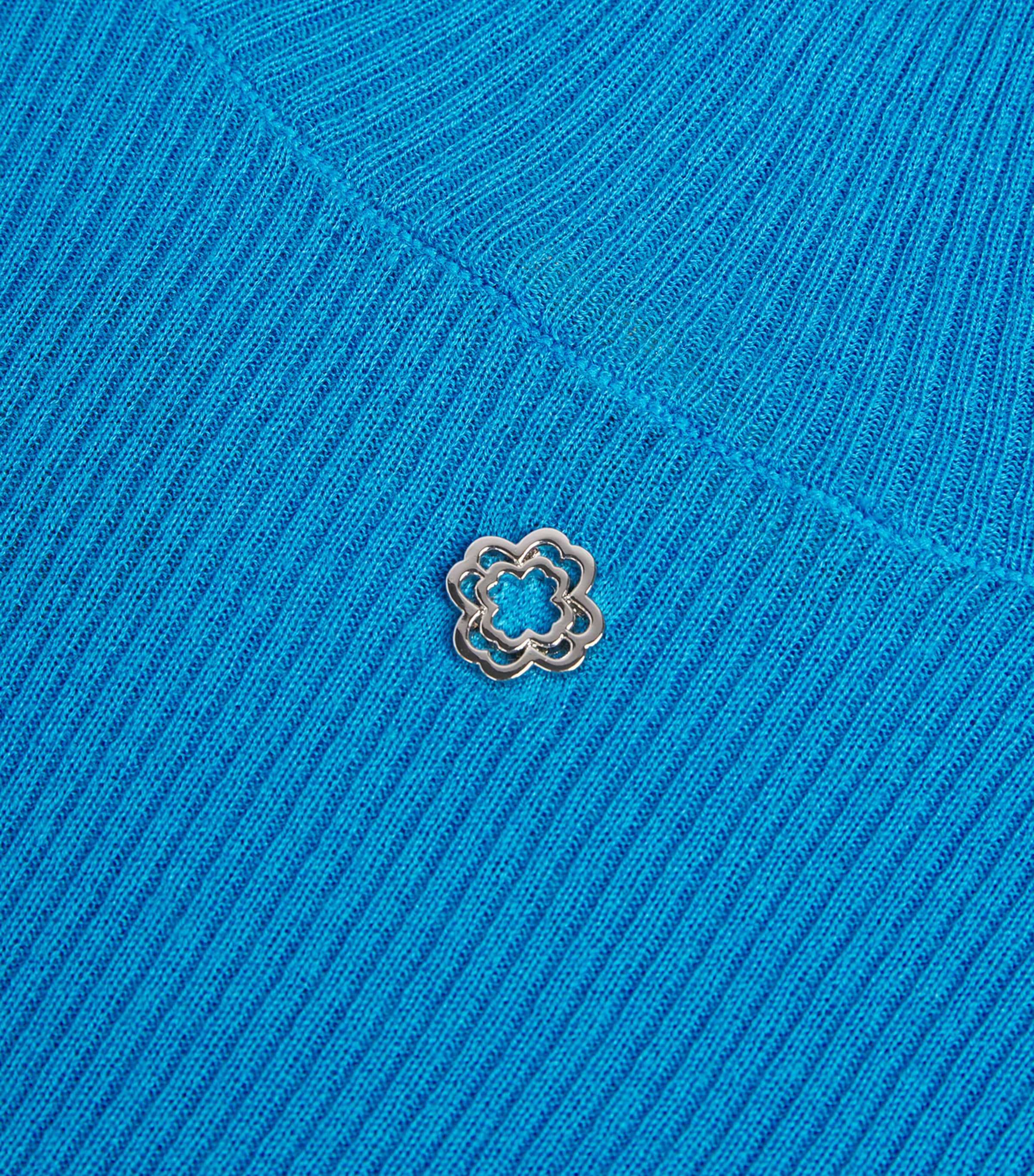 Wool-Silk Rollneck Sweater TURQUOISE Image 5