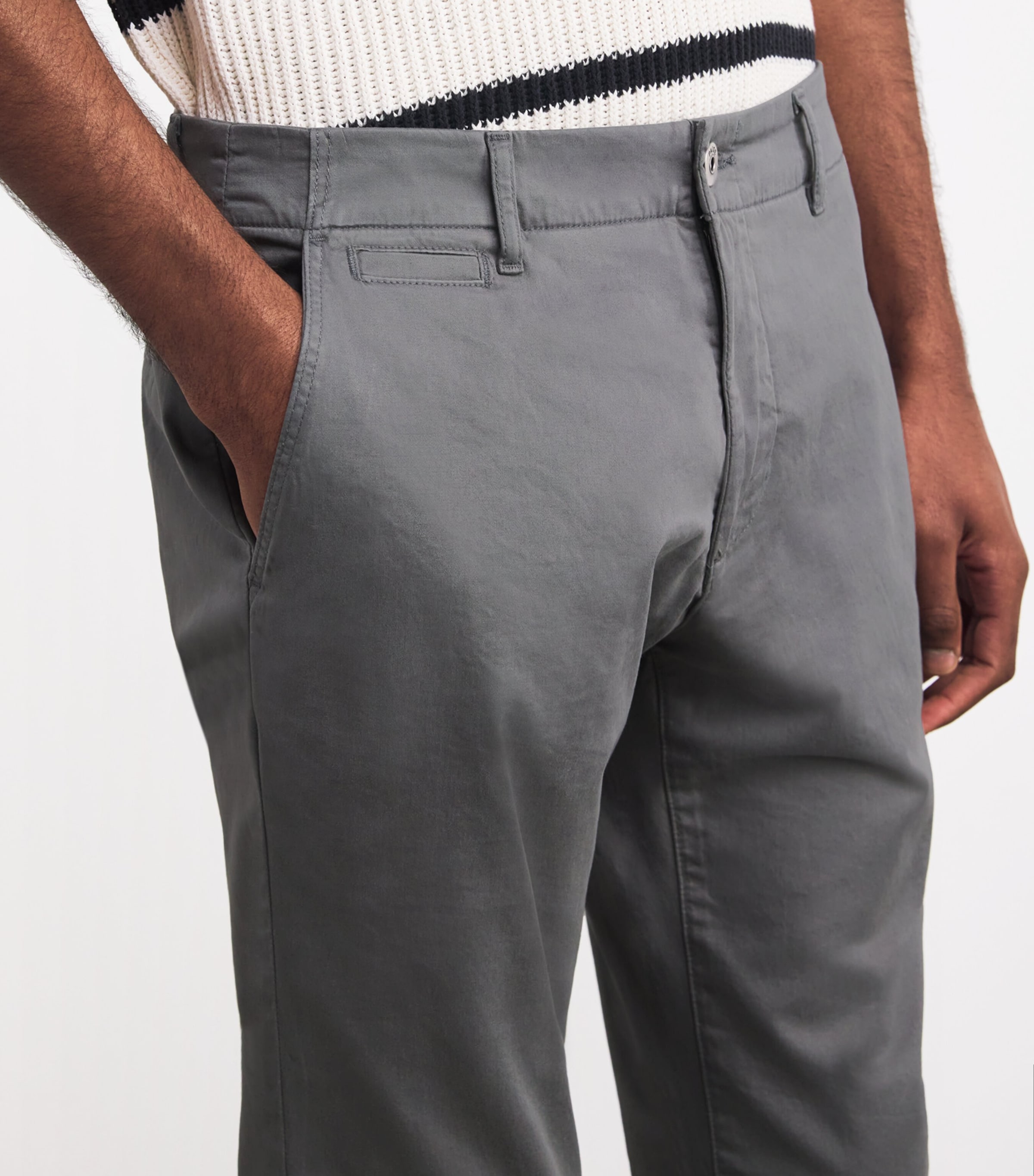 Stretch-Cotton Vincent Chinos COOL SLATE Image 6