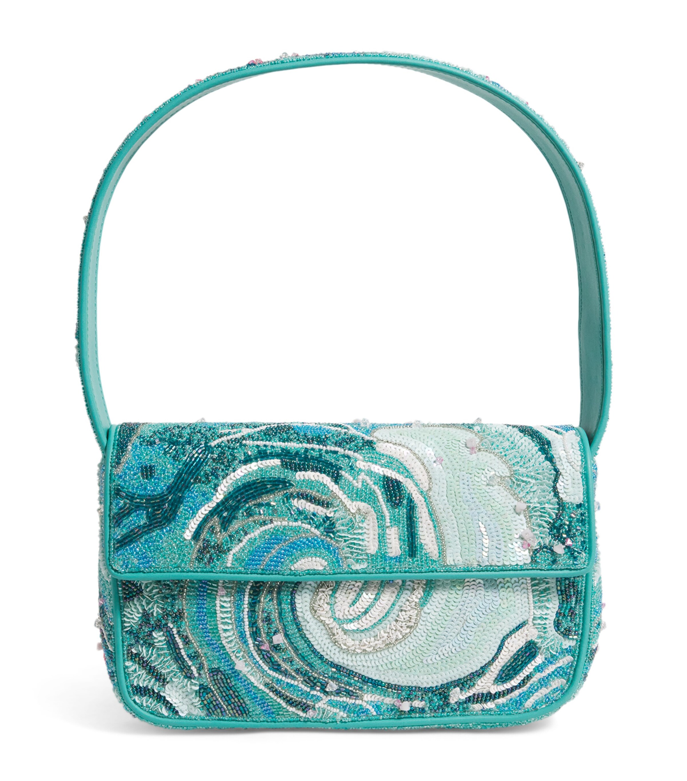 STAUD Beaded Tidal Wave Tommy Shoulder Bag Tidal Wave Image 1