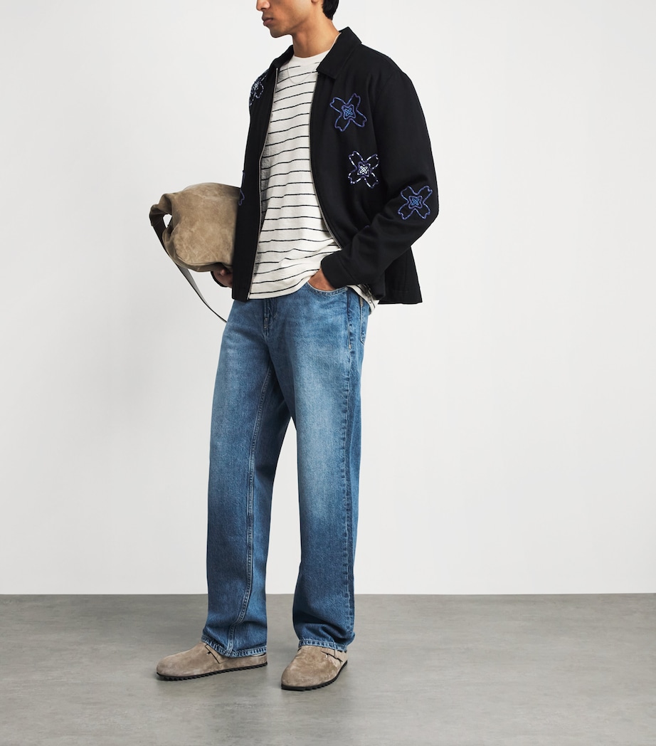 PAIGE Mens Doheny Relaxed Straight Jeans Willard Image 2