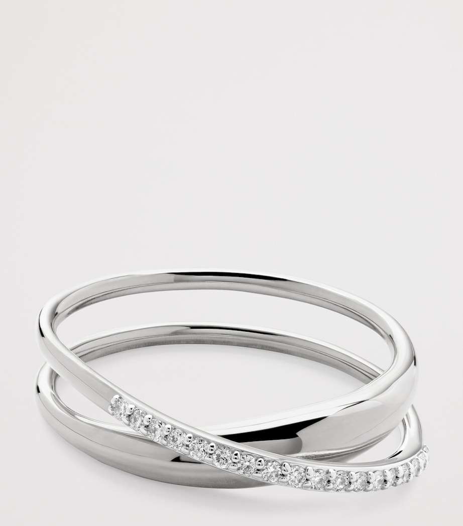 Sterling Silver and Diamond Nura Wrap Ring STERLING SILVER Image 3