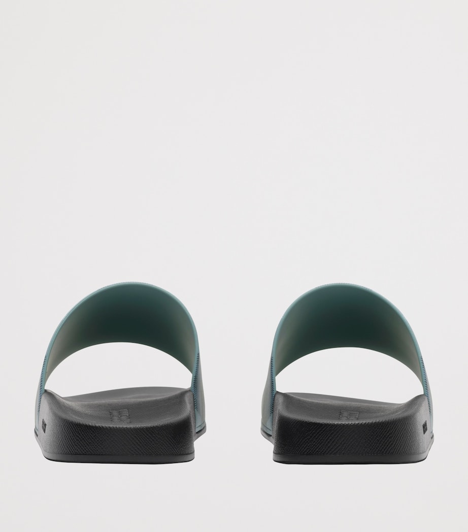 Burberry Check Slides Arctic Blue Ip Check Image 3