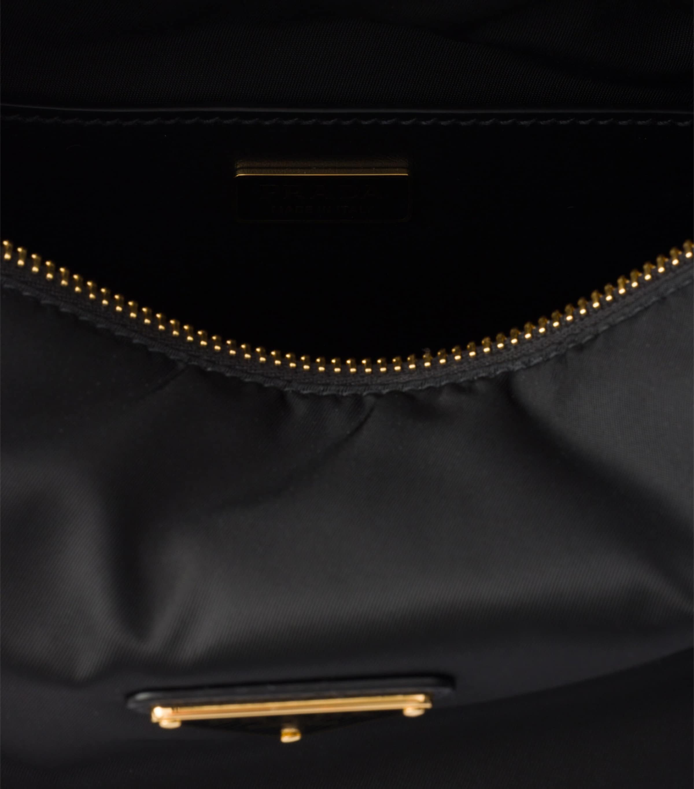 Prada Small Re-Nylon and Leather Explore Shoulder Bag Black Image 4
