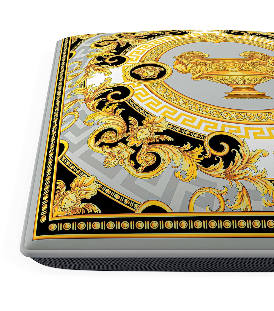 Baroque Narcissus Ottoman GREY-BLACK-GOLD Image 2