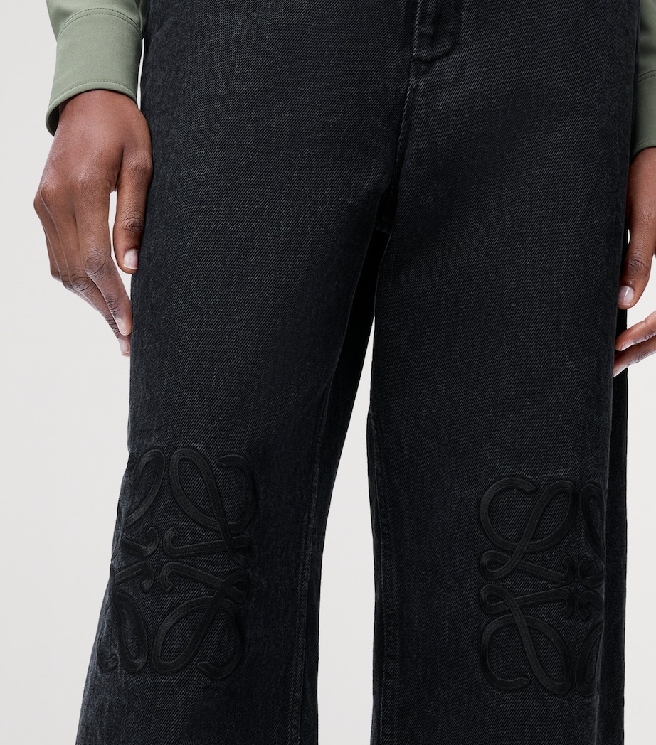 Anagram Baggy Jeans BLACK Image 5