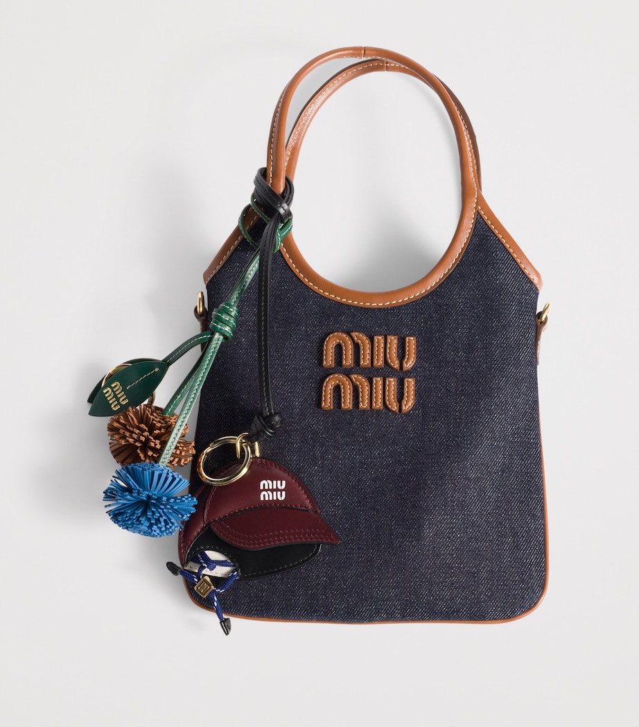 Leather Baseball Cap Keyring F0007 Image 2