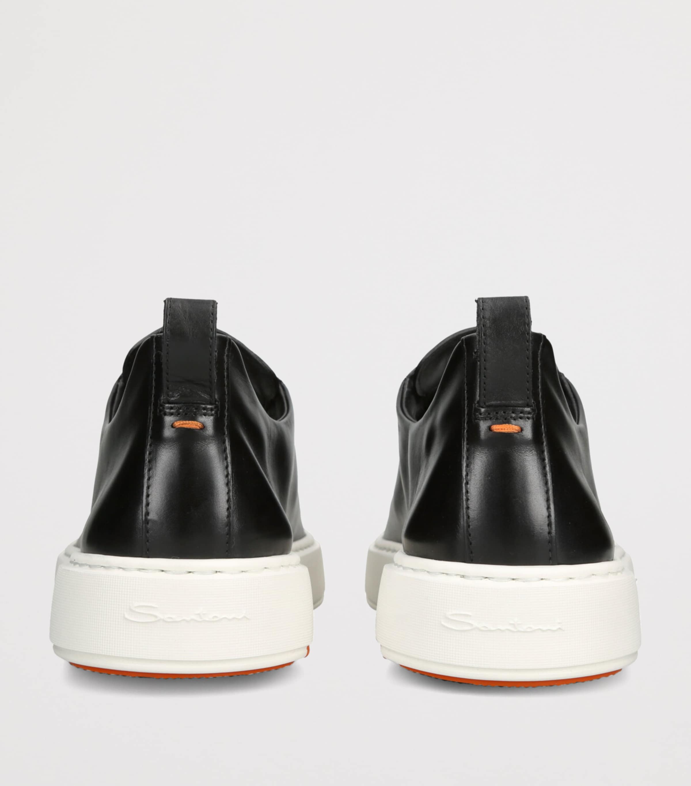 Leather Clean Icon Victory Sneakers BLACK Image 2