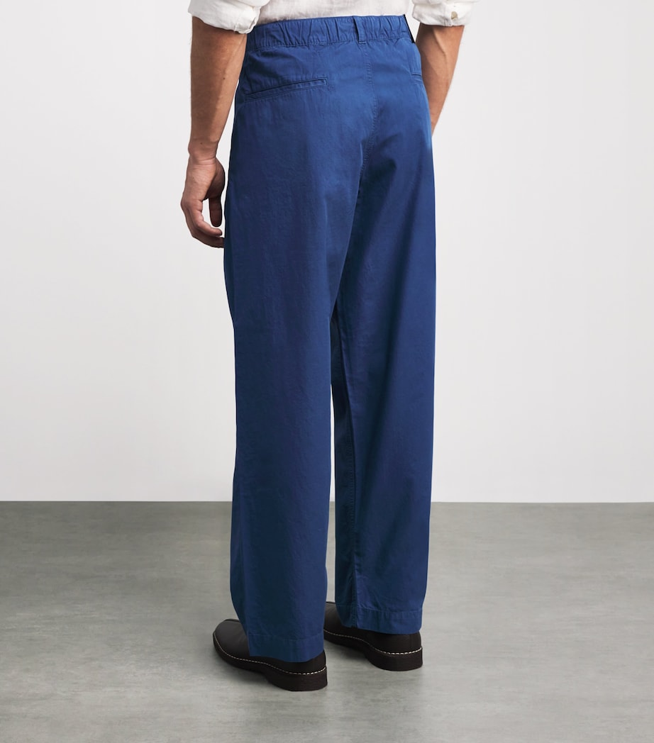 Stretch-Cotton Twill Prepster Trousers NIGHT NAVY Image 4