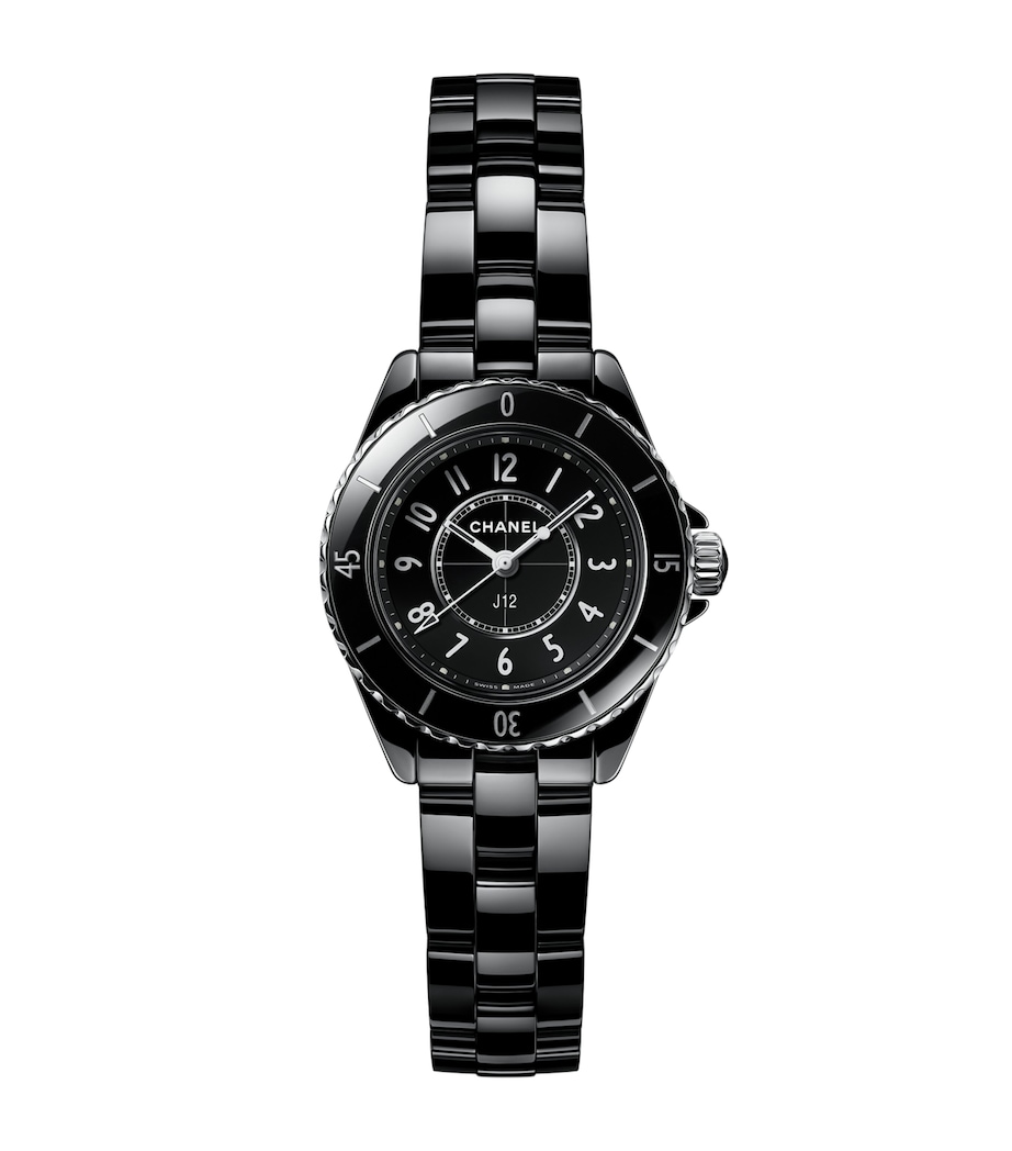 CHANEL Ceramic and Steel J12 Watch 28mm Black Image 1