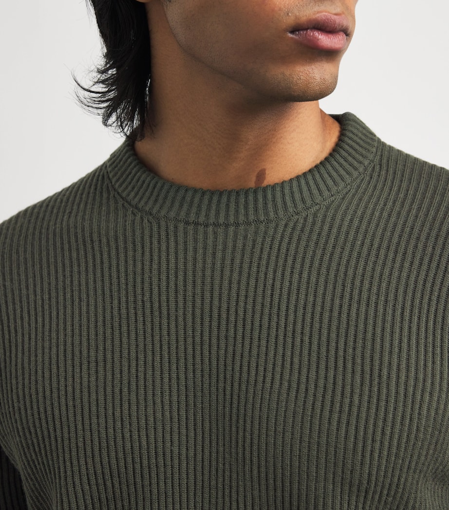 Virgin Wool Crew-Neck Sweater V0054 Image 6