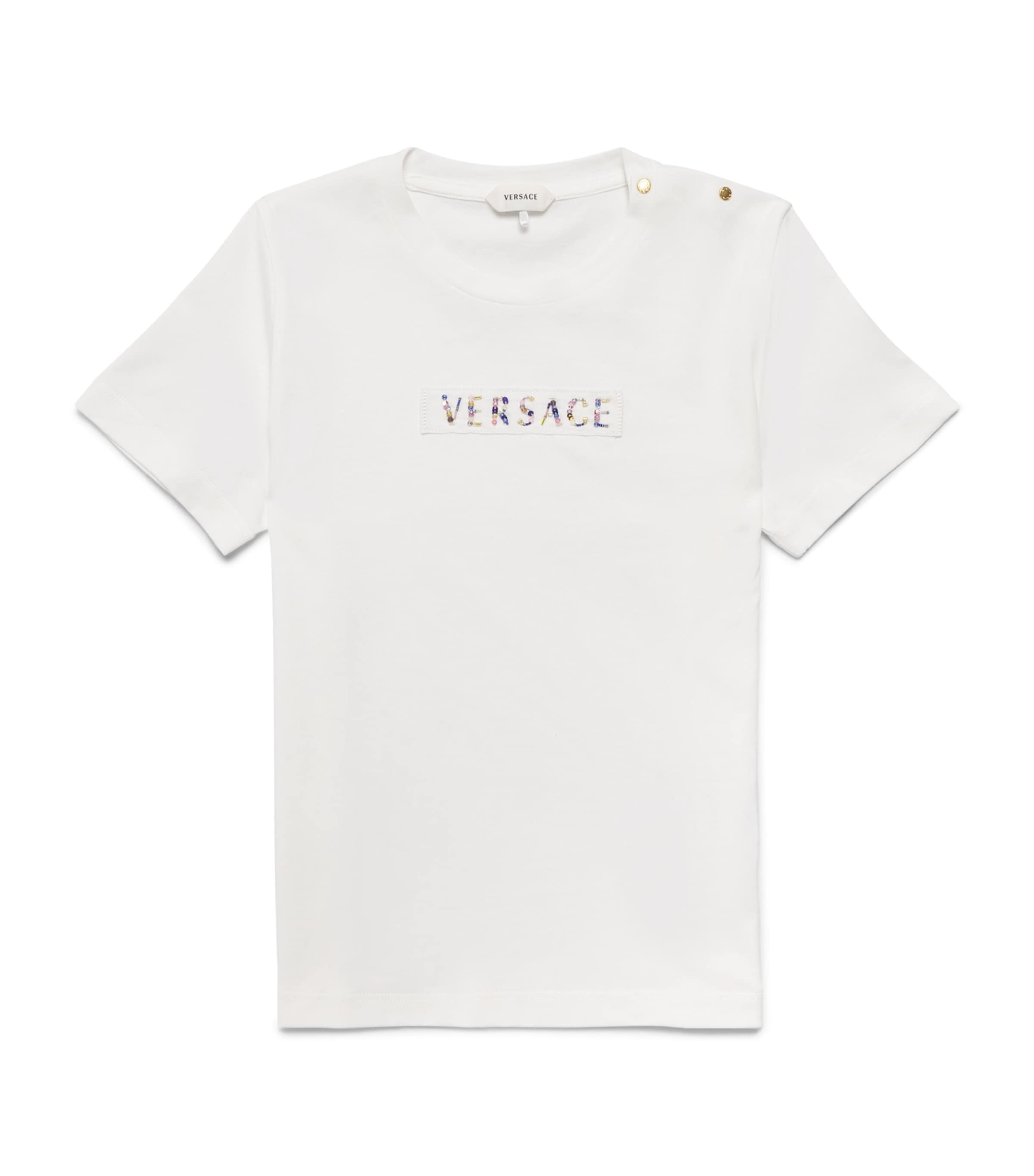 Versace Kids Beaded Logo T-Shirt (4-14 Years) Image 1