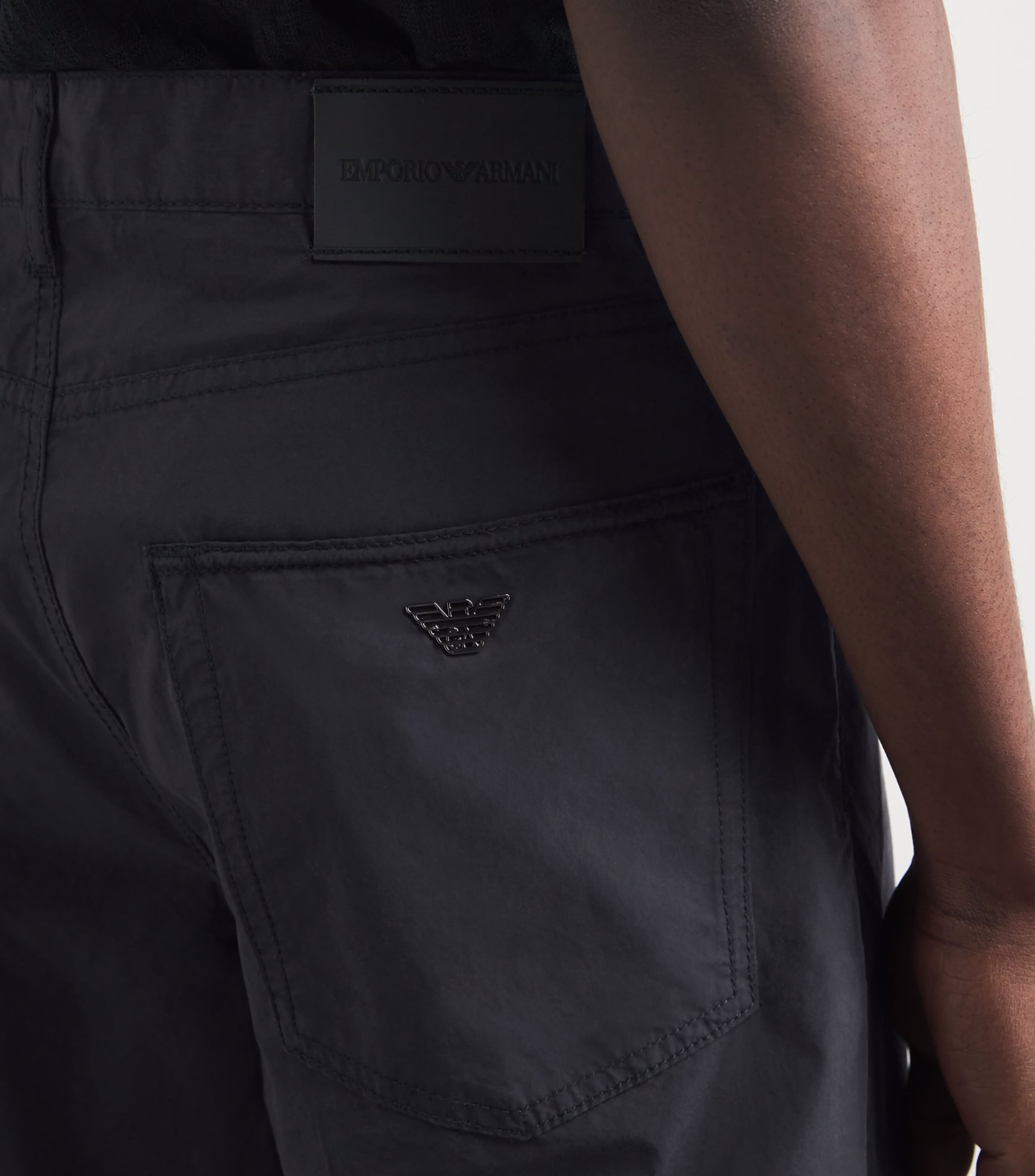 Emporio Armani Mens Cotton Cargo Trousers Image 3
