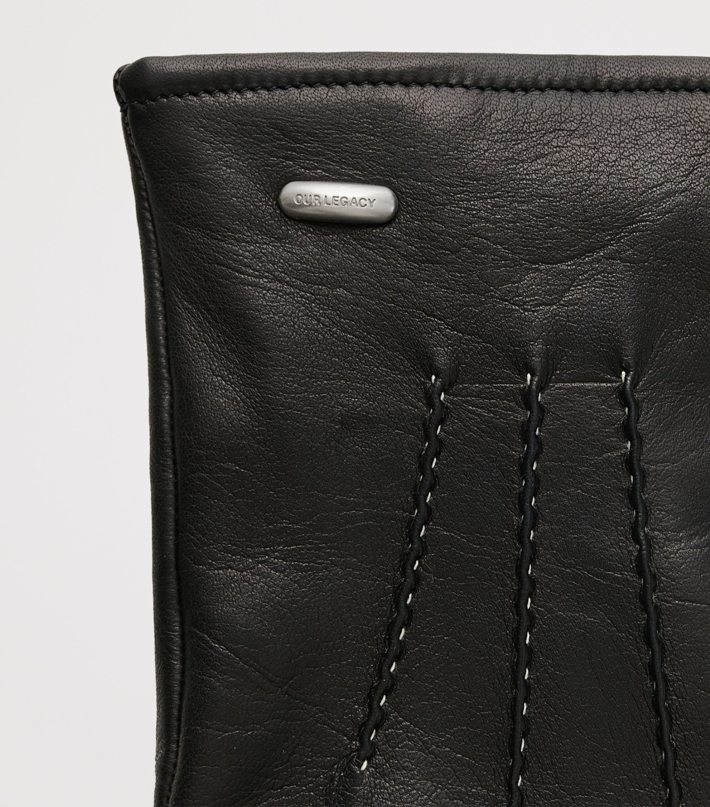 Lamb Leather His Gloves BLACK LEATHER Image 3