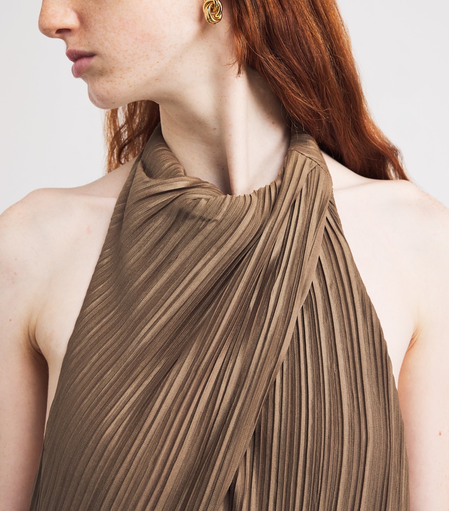 Plissé Alto Maxi Dress M80 SAND Image 4