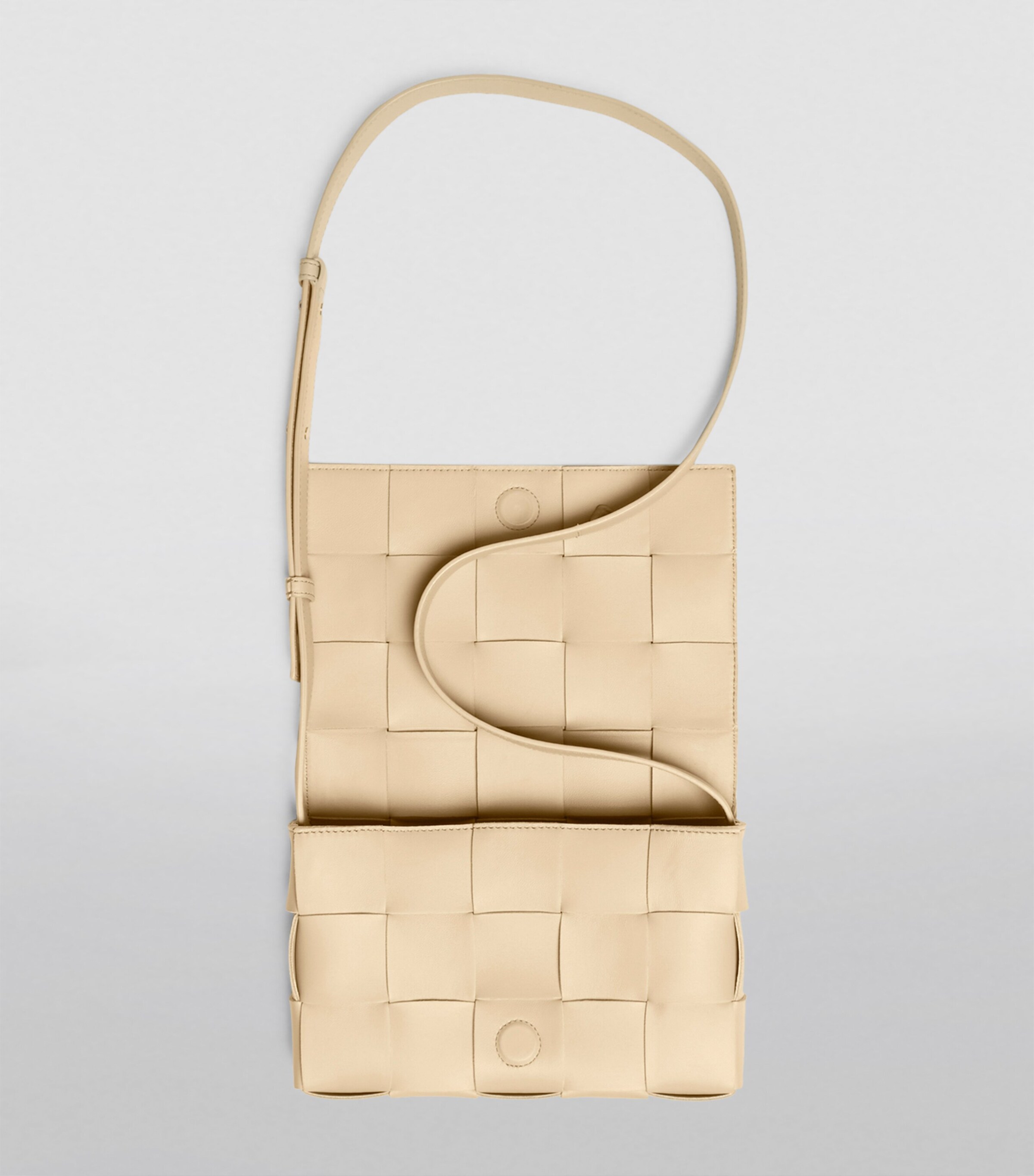 Bottega Veneta Leather Cassette Cross-Body Bag Porridge Gold Image 2