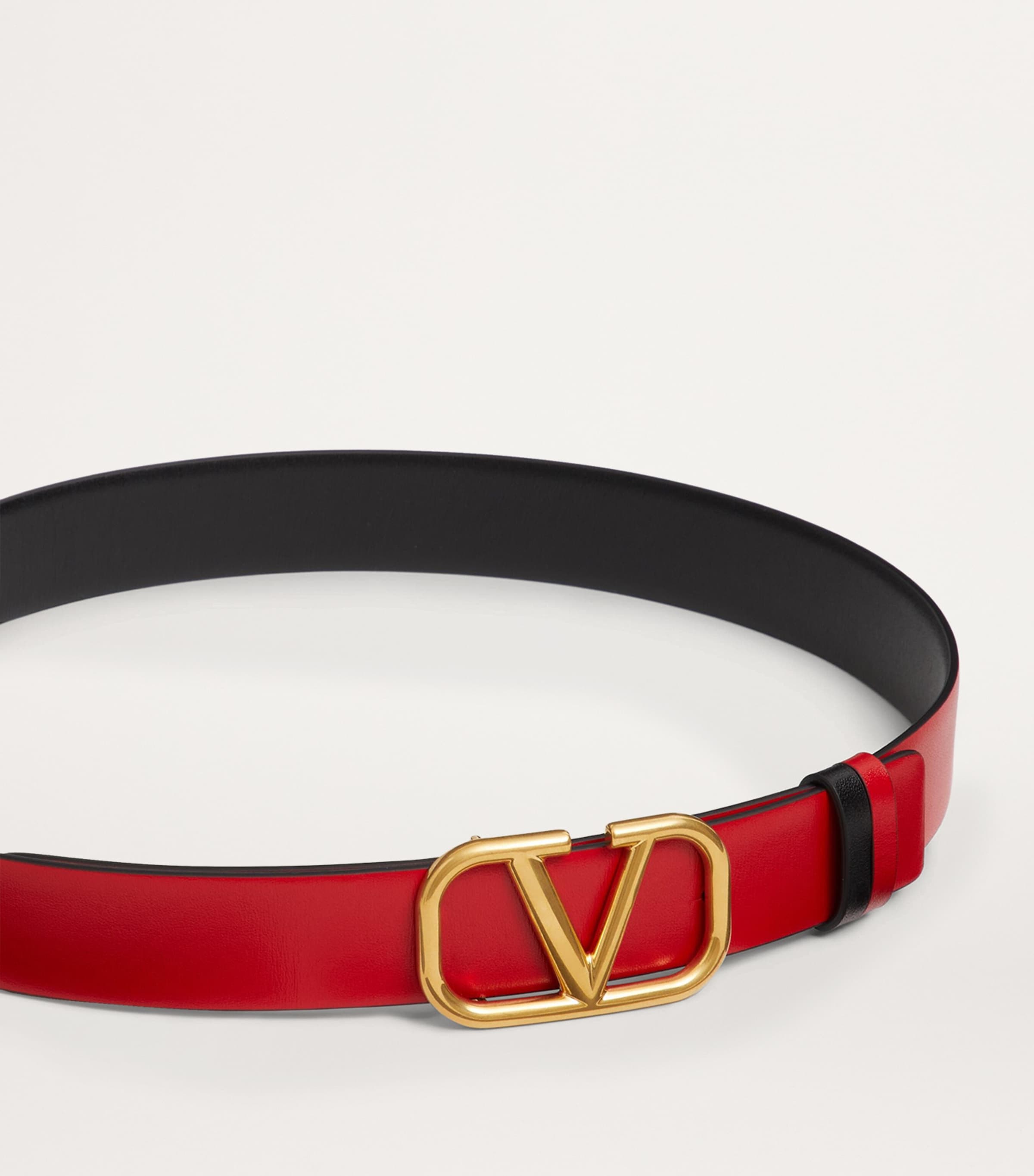 Leather Reversible VLogo Signature Belt 0SM Image 3
