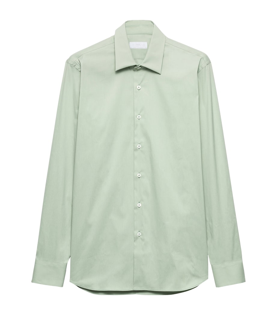 Prada Mens Stretch-Cotton Shirt Image 1