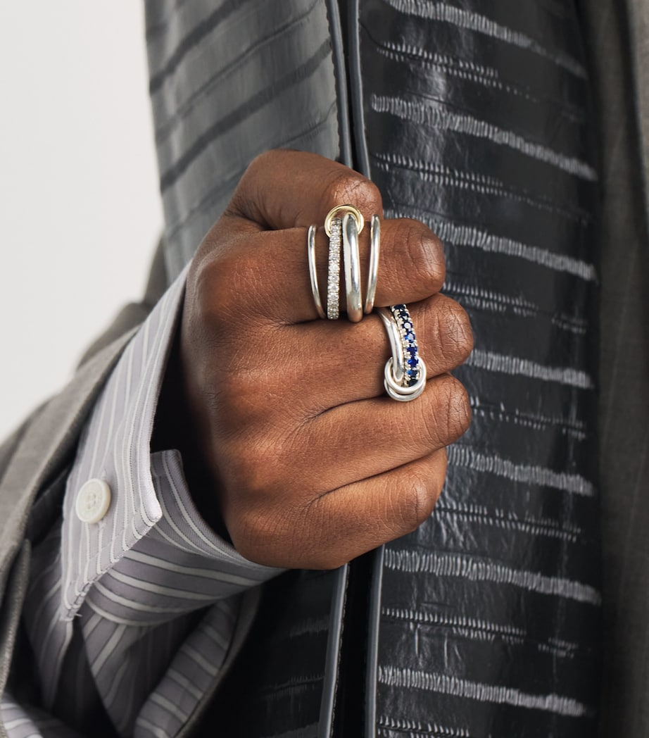 Spinelli Kilcollin Sterling Silver and Sapphire Enzo Ring Silver Image 4