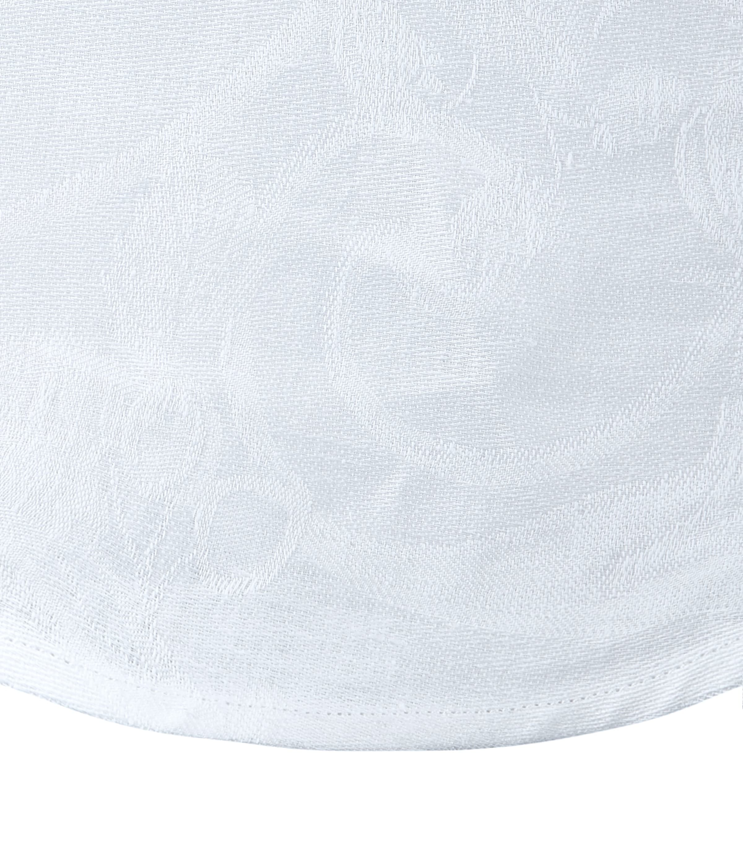 Le Jacquard Français Tivoli Round Tablecloth (240cm) White Image 2