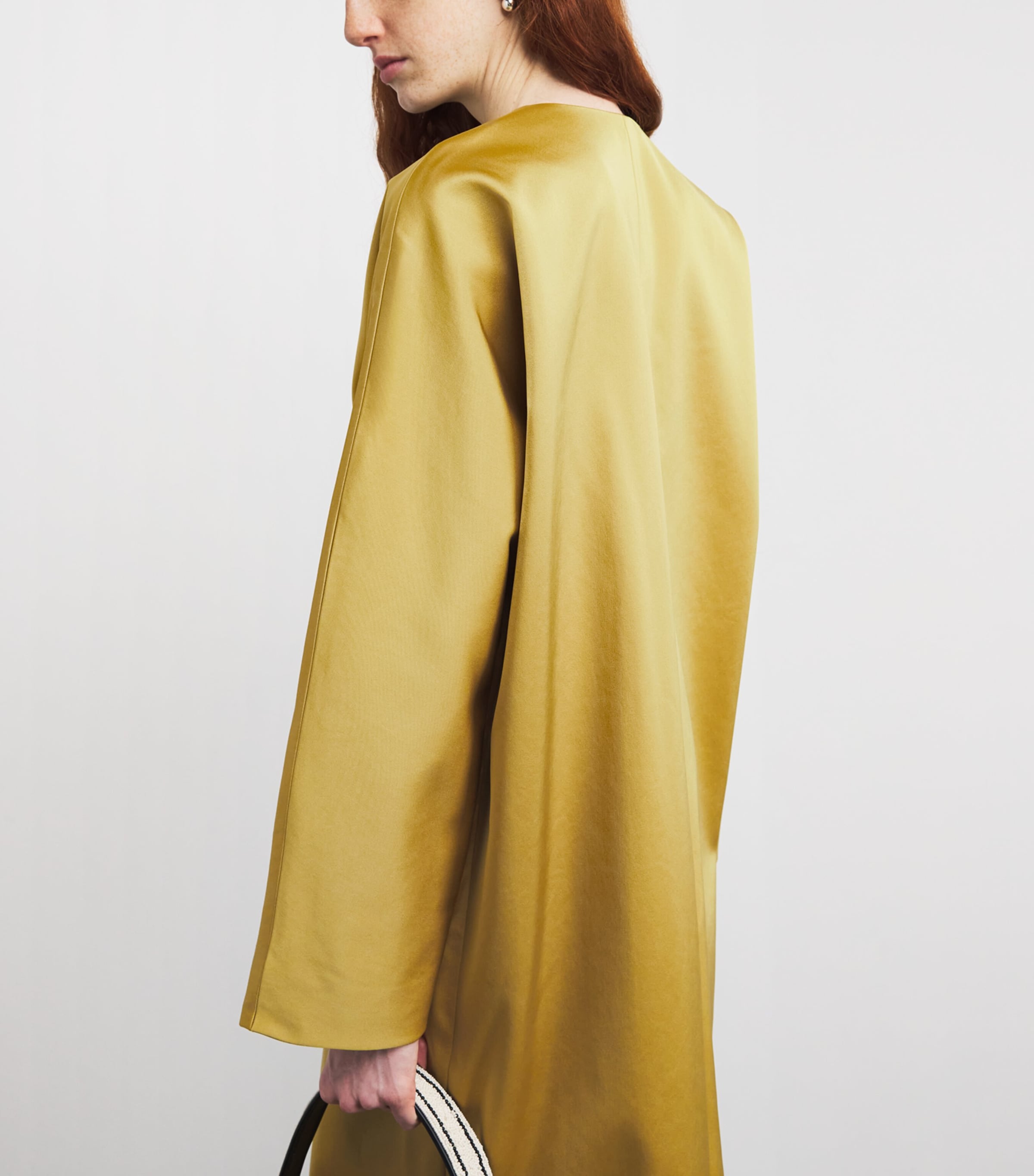 Satin Liz Opera Coat TURMERIC Image 4