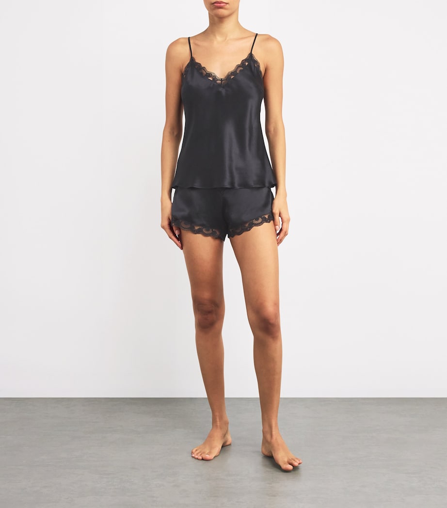 Silk-Blend Love Me Shorts 015 NOIR Image 2