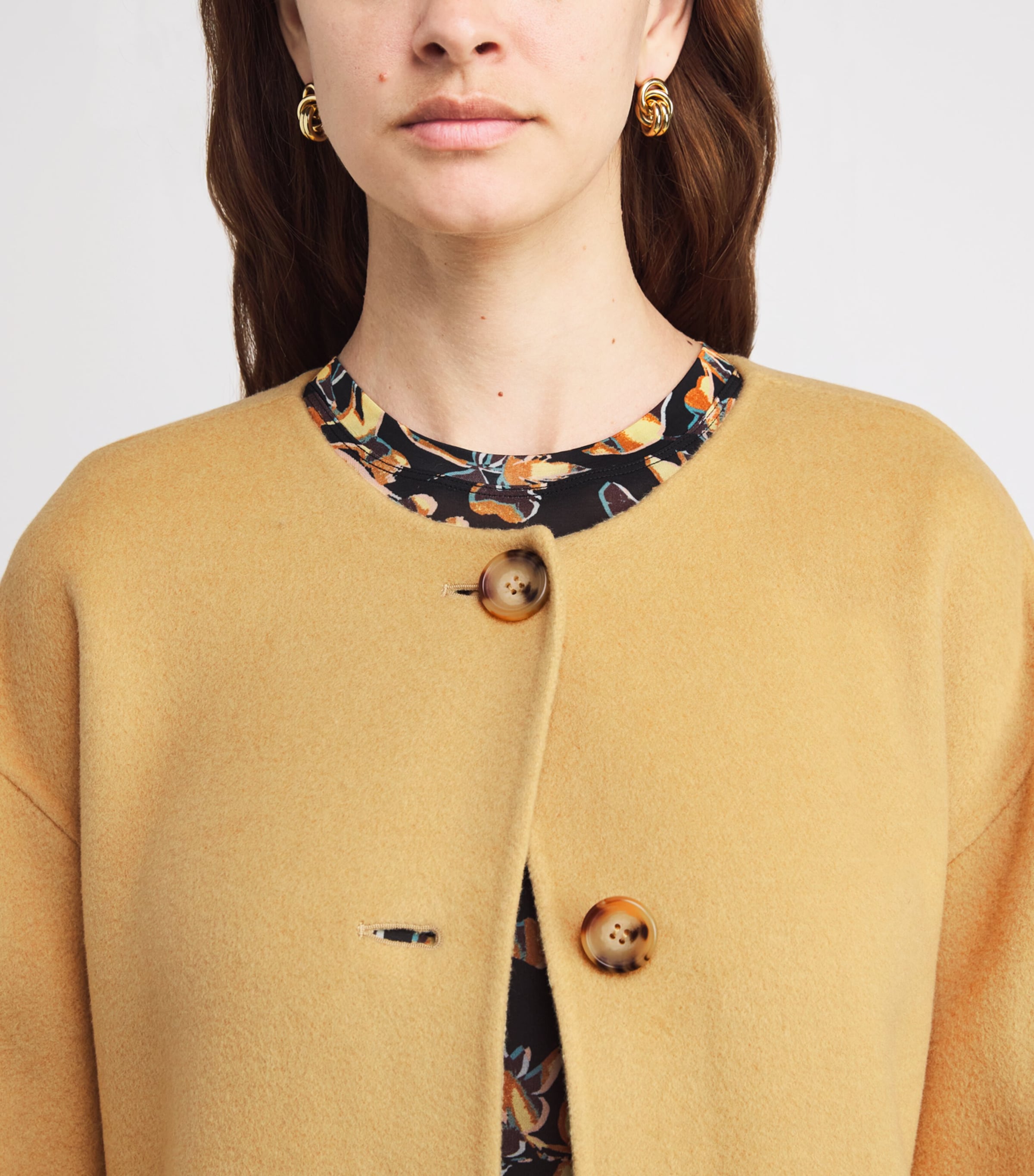 Wool-Blend Fernanda Coat LOTUS Image 6