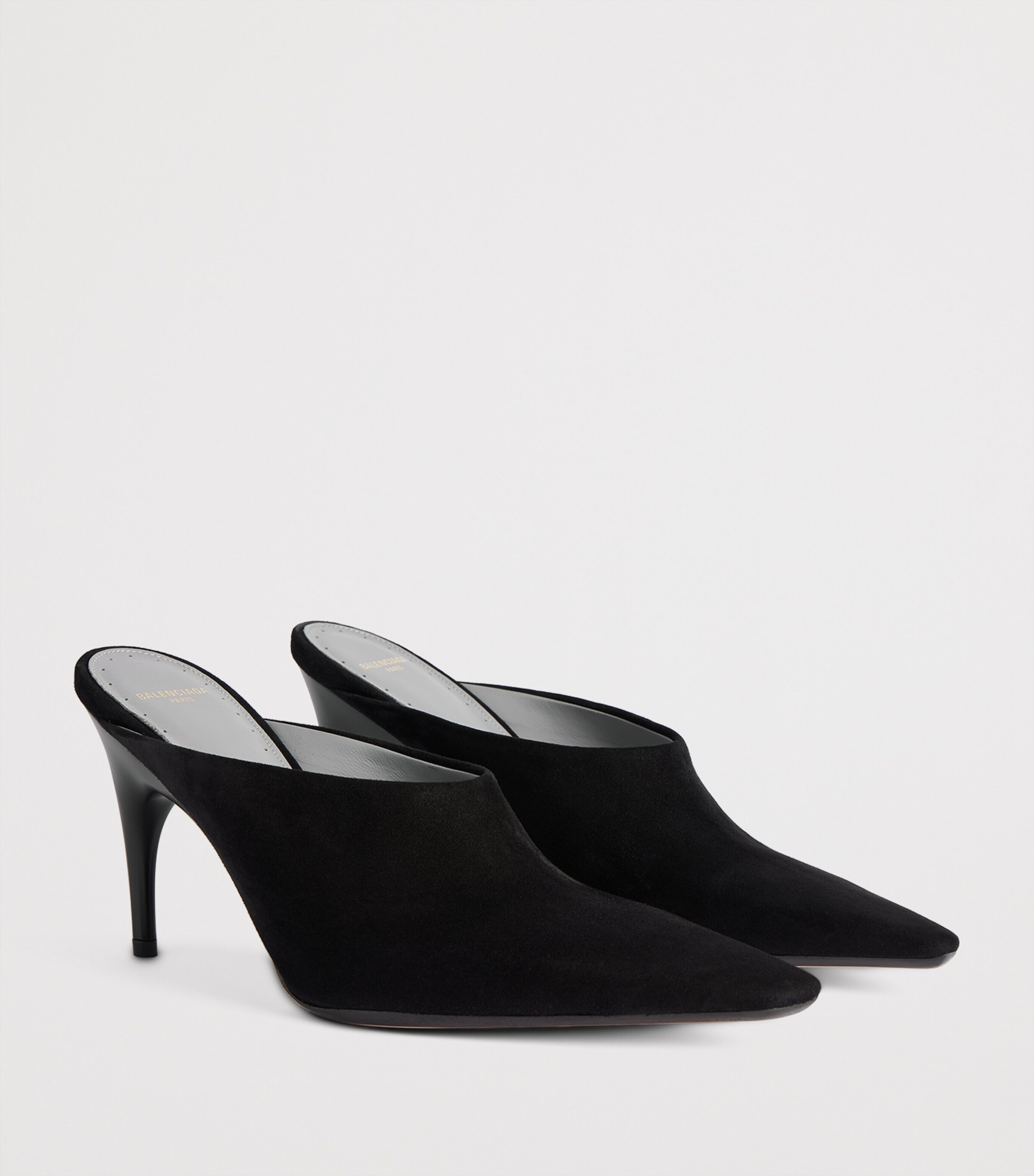 Balenciaga Suede Duchesse Mules 90 Image 3