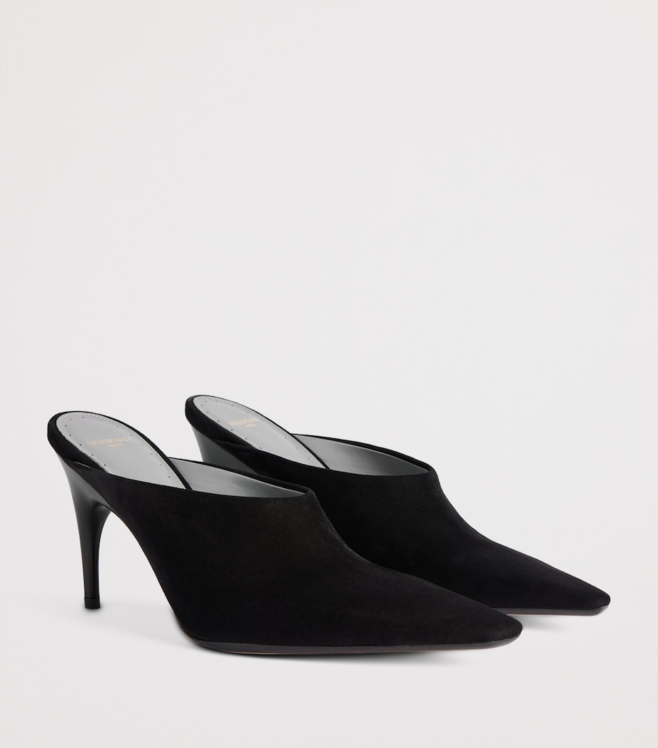 Balenciaga Suede Duchesse Mules 90 Image 3