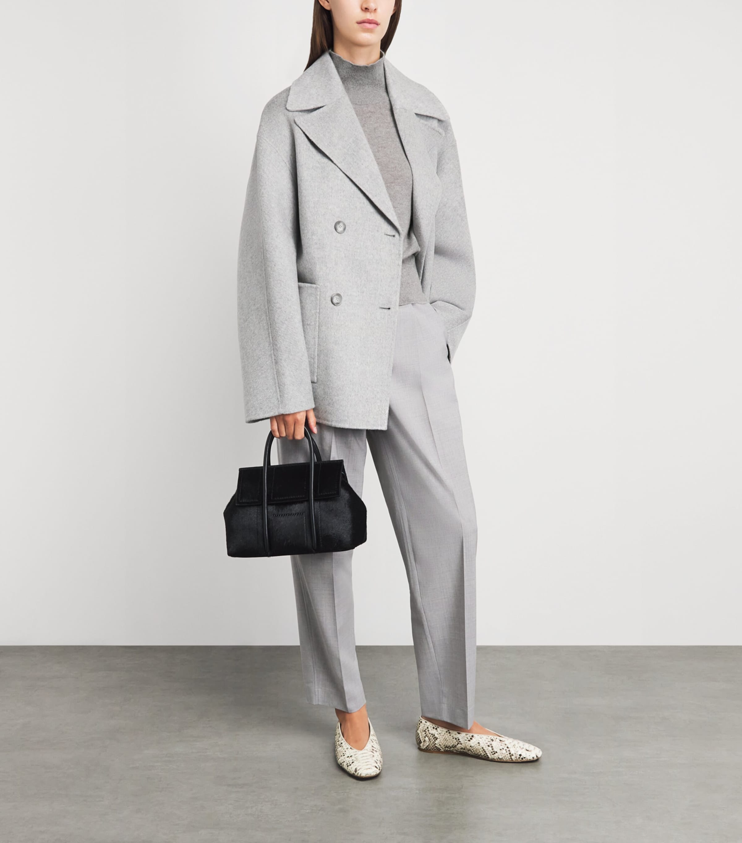 Joseph White Cashmere Oxna Funnel-Neck Sweater | Harrods AU