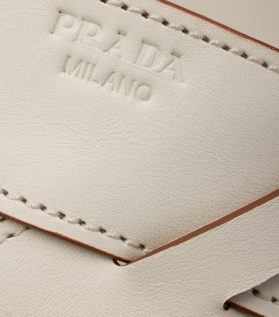 Prada Lambskin Platform Sandals 55 Neutral Image 7