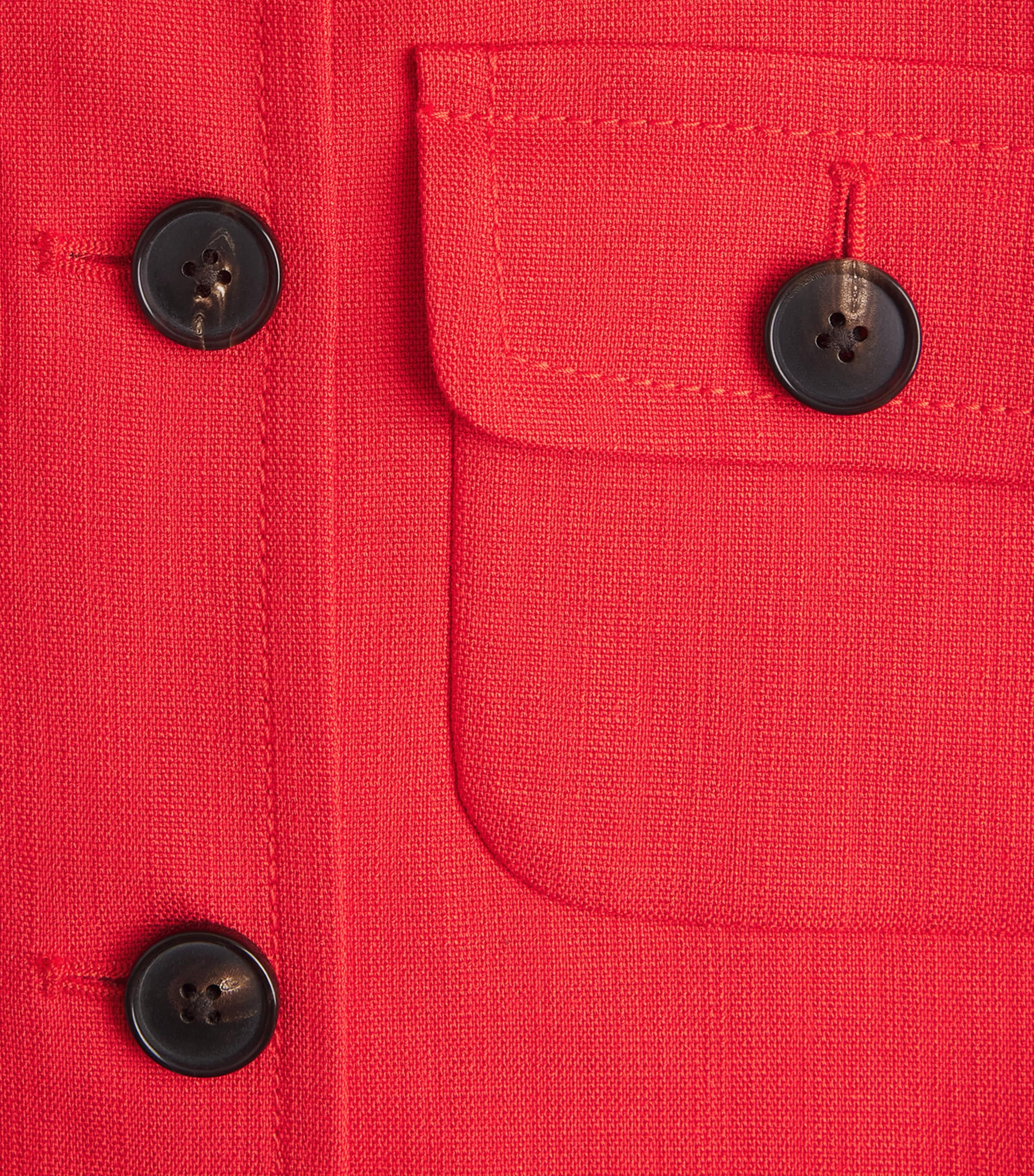 ME+EM Womens Cropped Jacket Lipstick Red Image 6