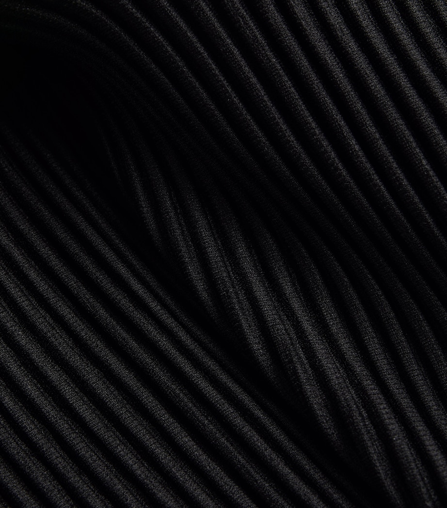 Homme Plissé Issey Miyake Mens Pleated Long-Sleeved Top Black Image 5