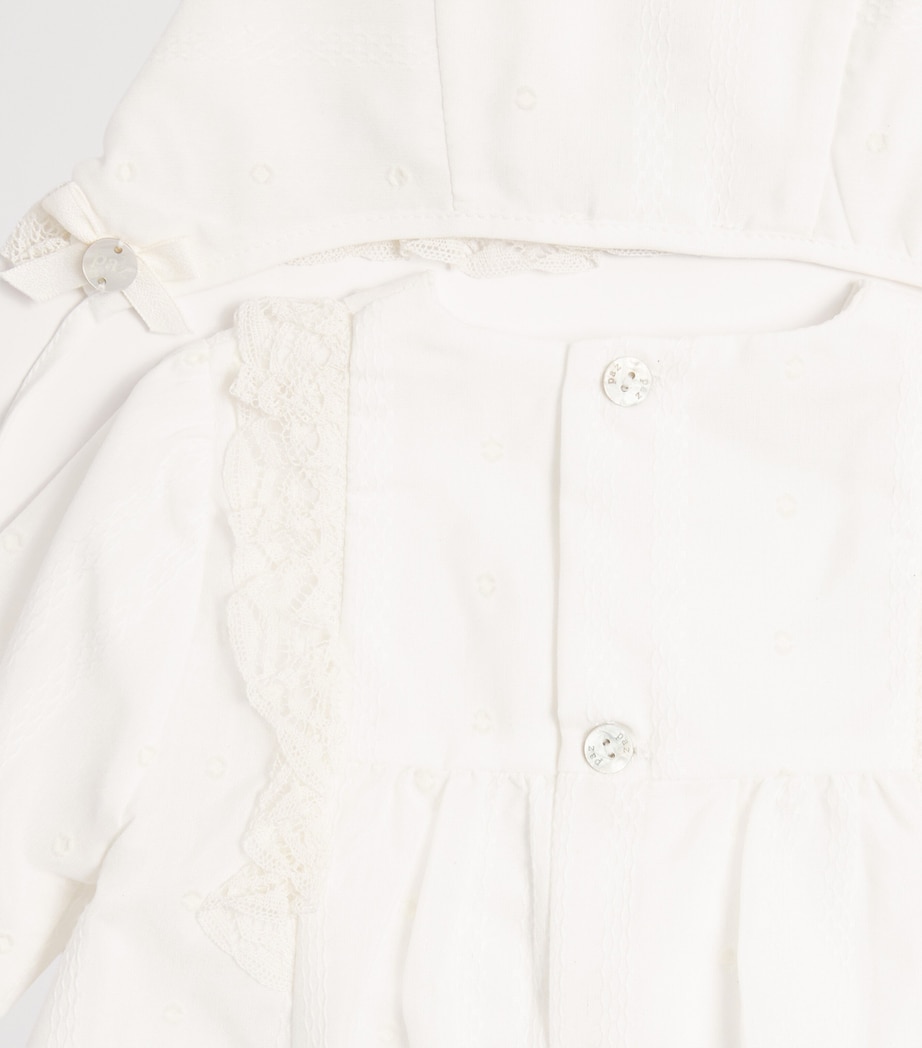 Lace-Trim Ceremony Gown (1-24 Months) 60 T2079 CREAM Image 3