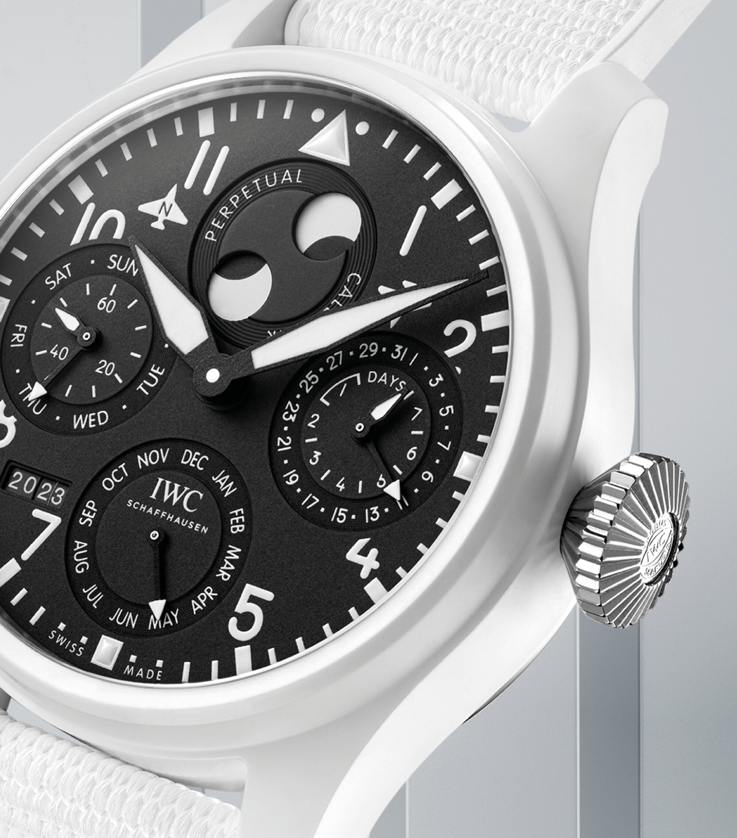 Ceramic Big Pilot's TOP GUN Perpetual Calendar Lake Tahoe Watch 47mm BLACK Image 4