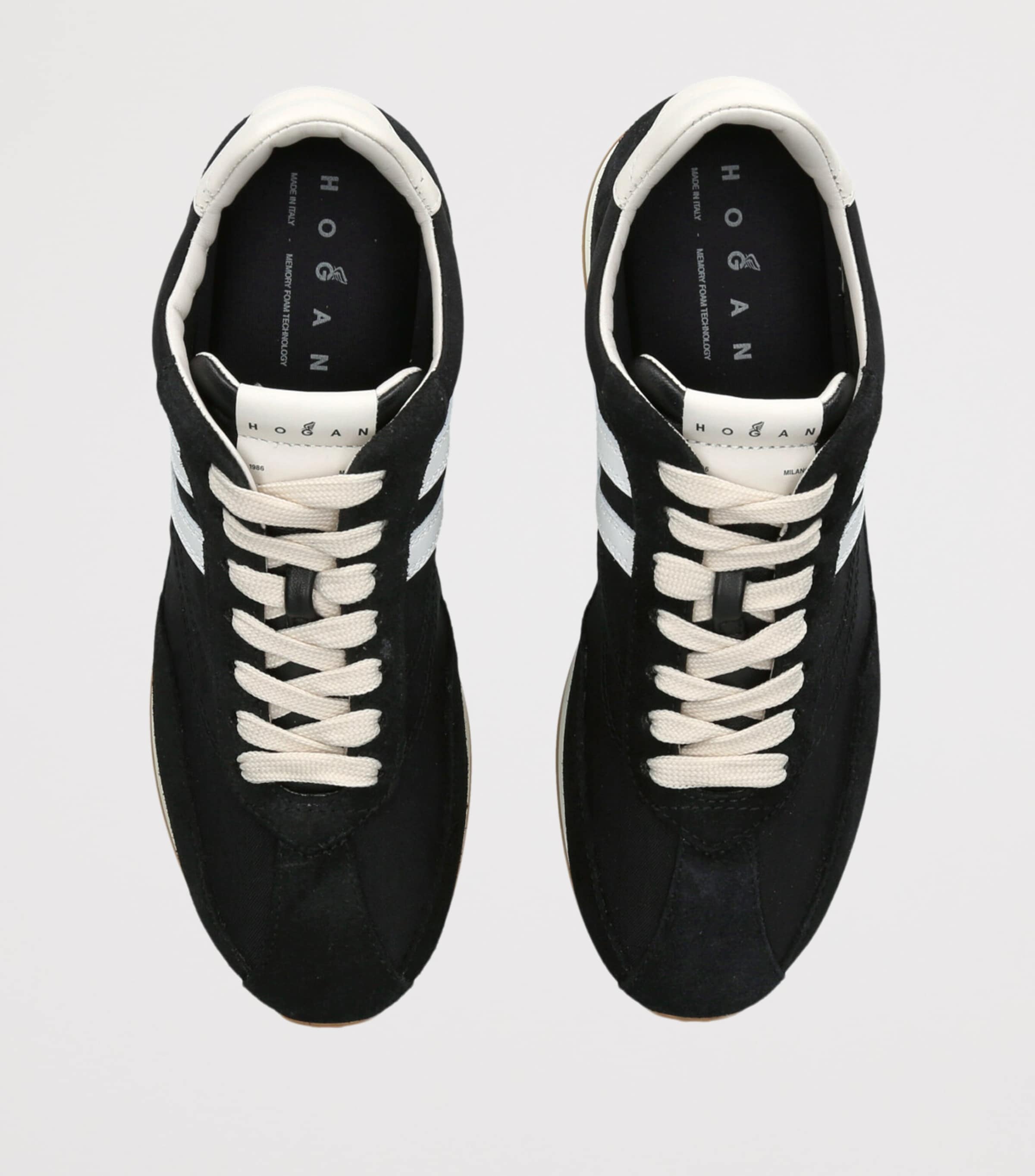 Suede H669 Allacciato Sneakers BLACK Image 4