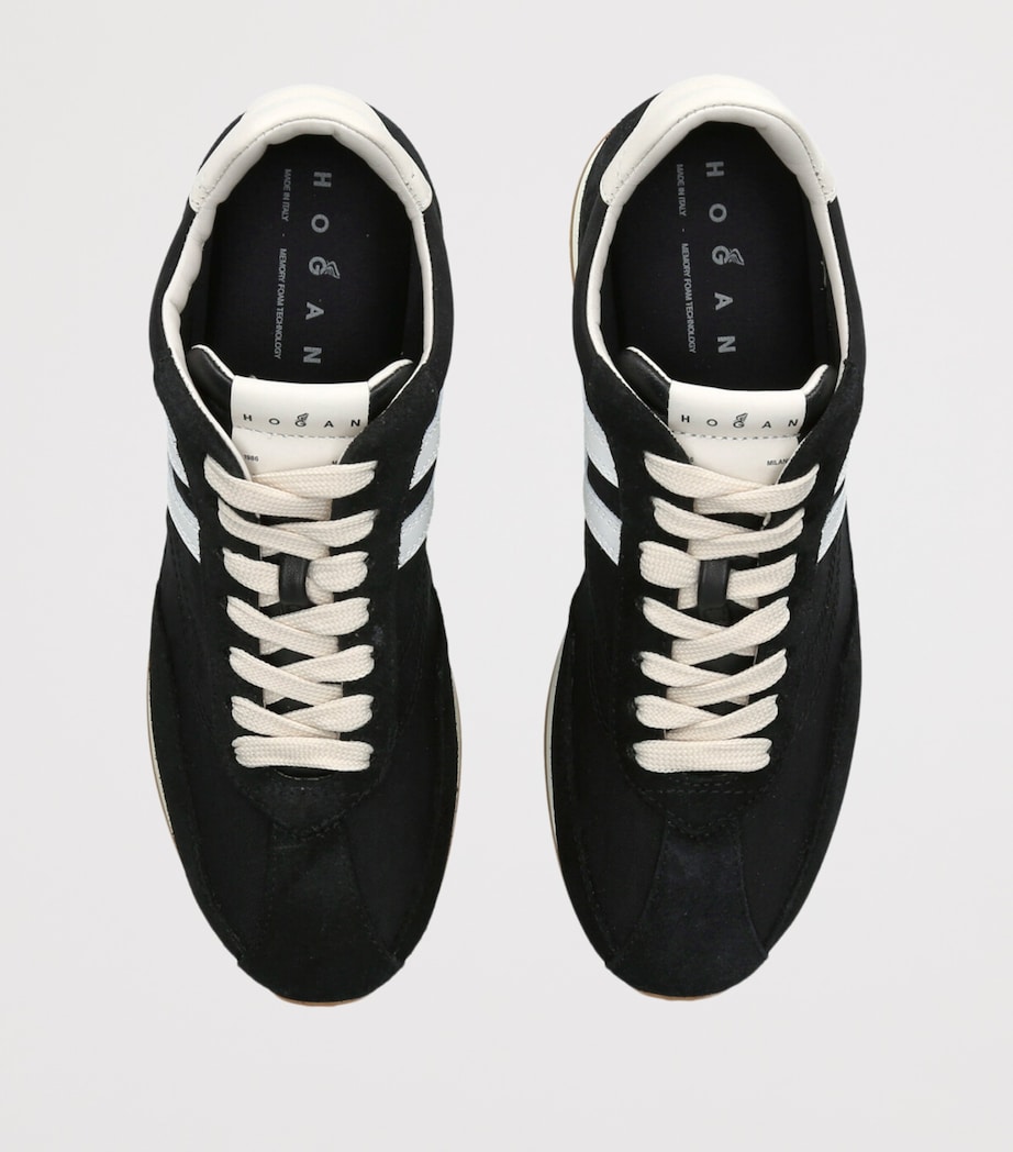 Suede H669 Allacciato Sneakers BLACK Image 4
